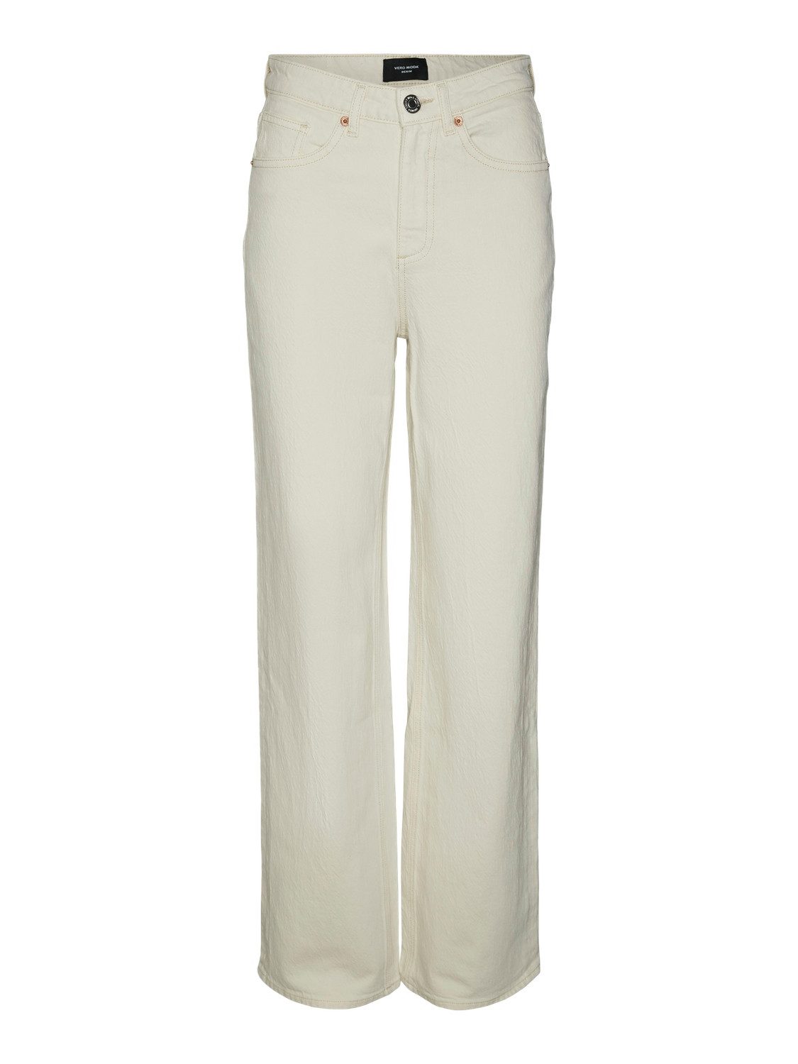 Vero Moda Straight jeans VMTESSA HR WIDE STR JEANS ECRU GA
