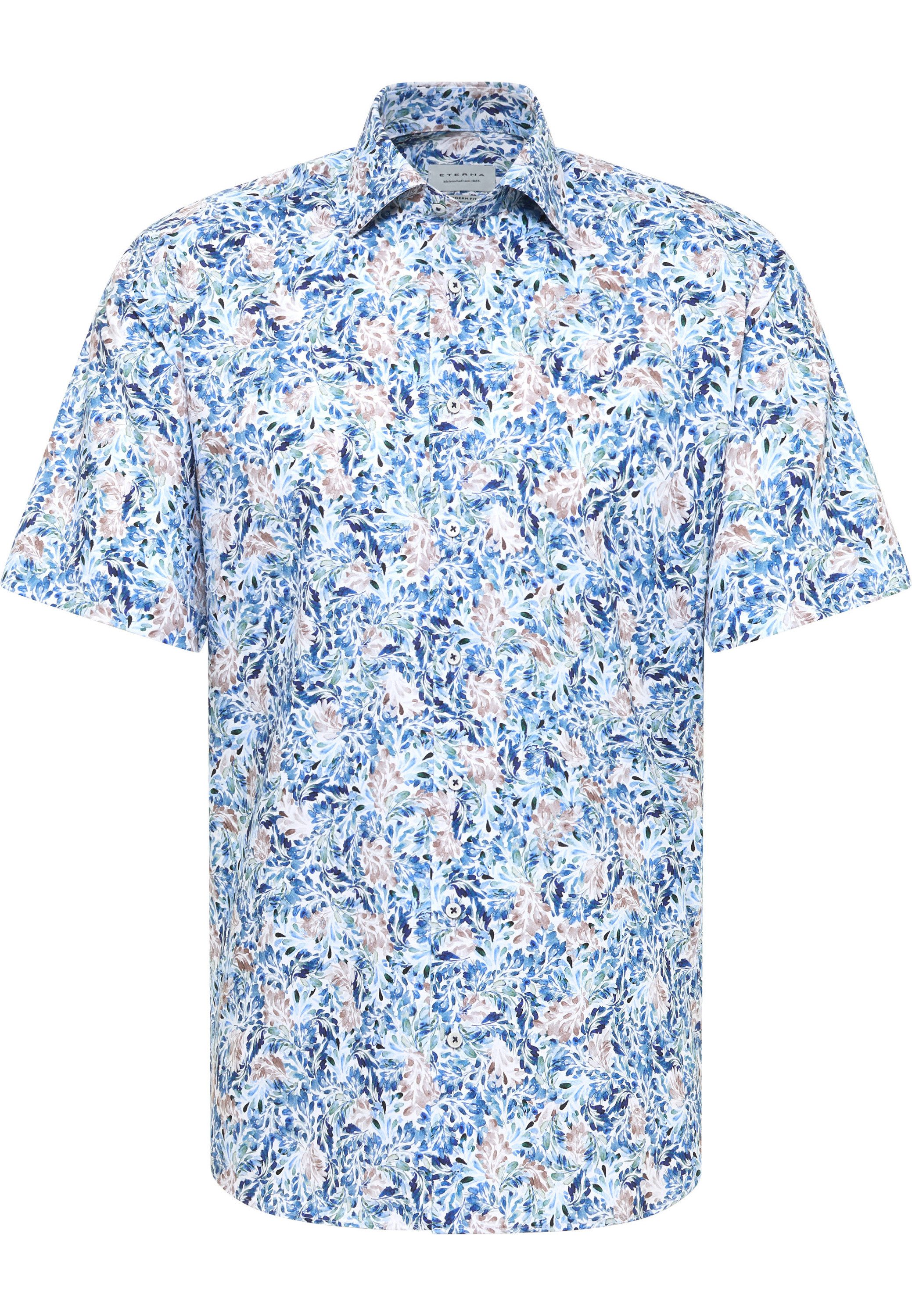 Eterna Overhemd met korte mouwen MODERN FIT NON IRON (strijkvrij)