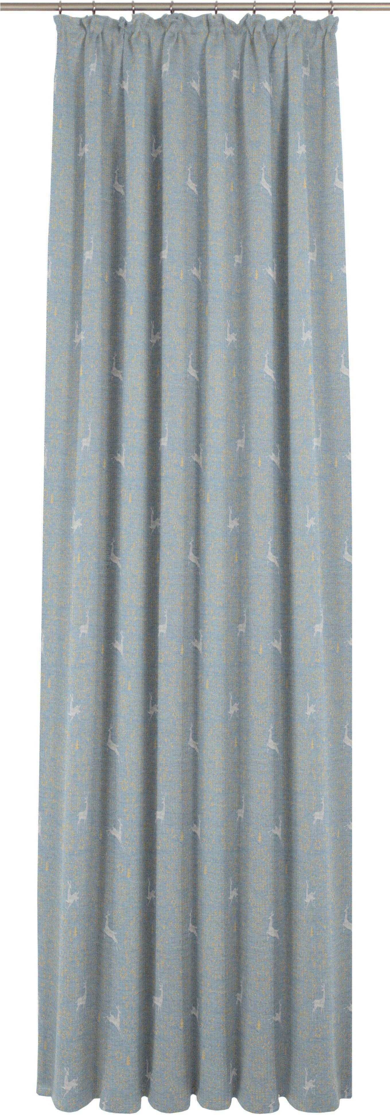 Wirth Gordijn SWIFT (1 stuk) kant & klaar gordijnen maat 4 blauw