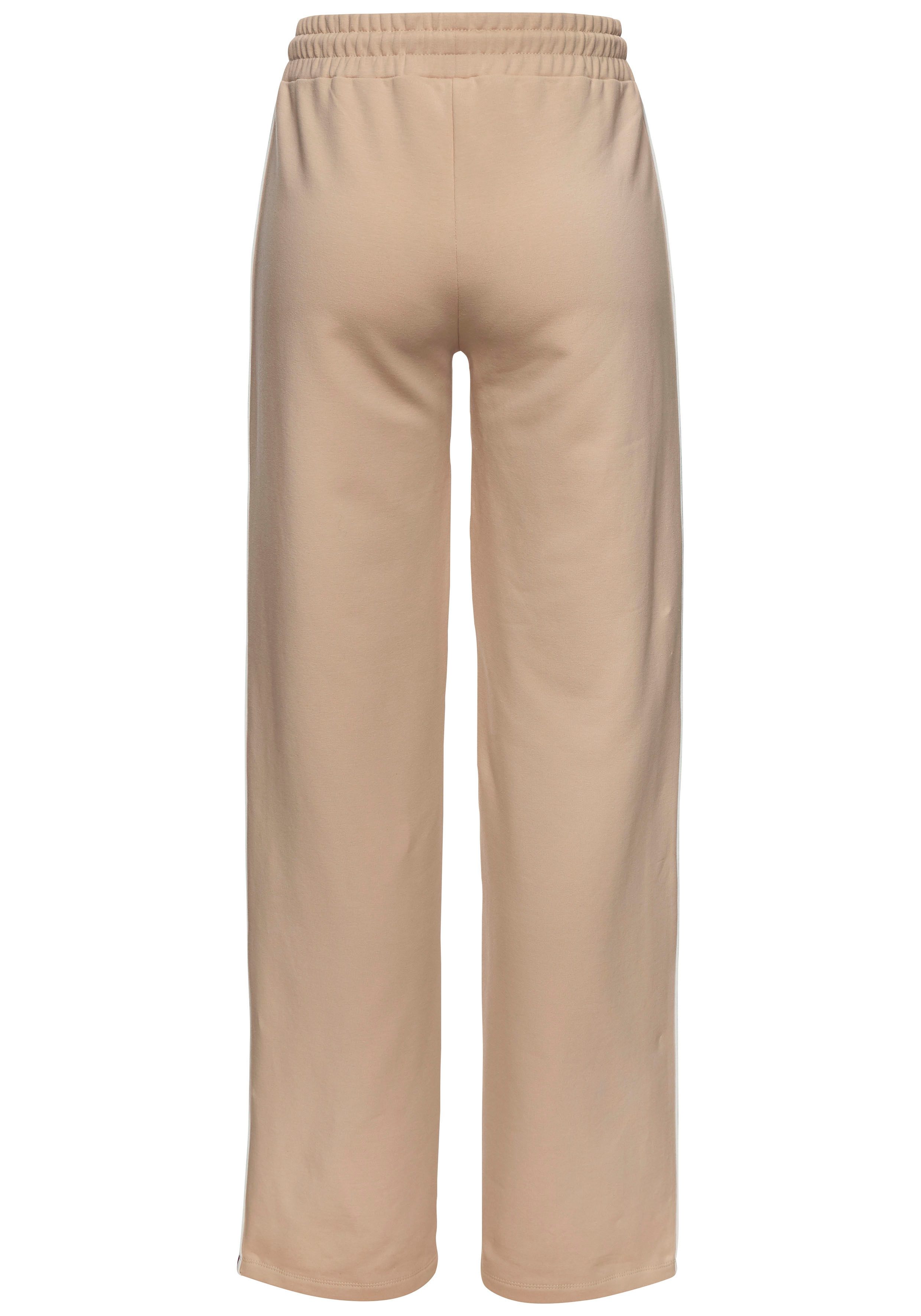 s.Oliver RED LABEL Beachwear Sweatbroek Loungebroek met contraststrepen en pipings loungewear