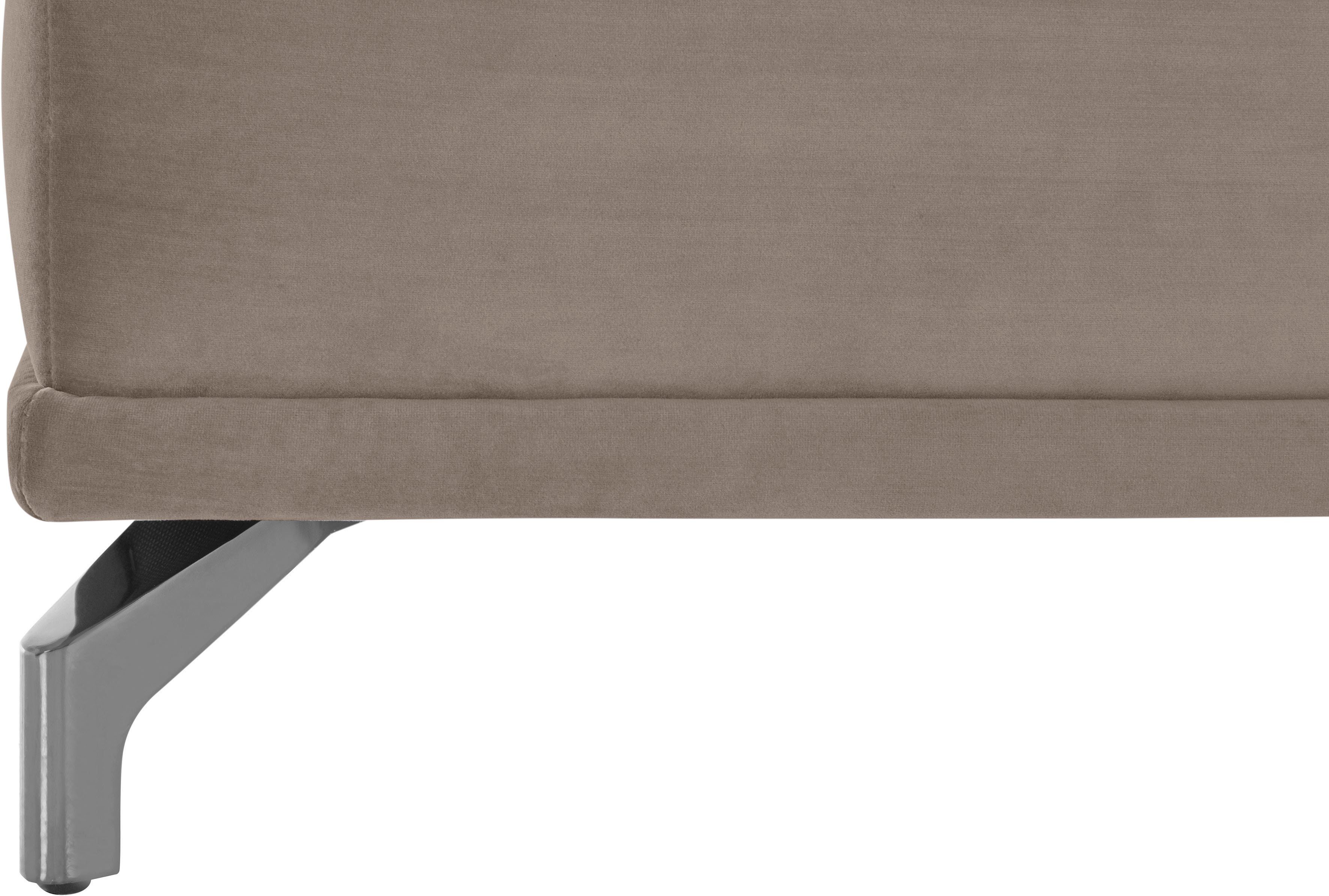 Places of Style Hocker Costello passend bij de serie, edele metalen voeten
