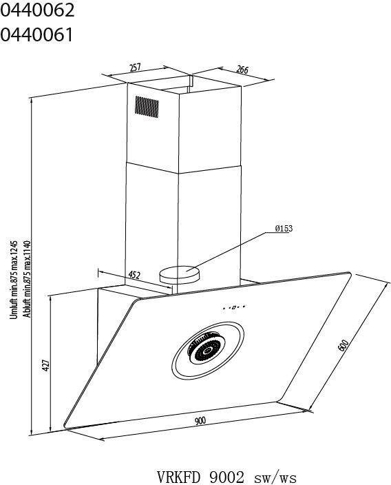 vonReiter Schuine wandkap VR KFD 9002 ejs-technologie