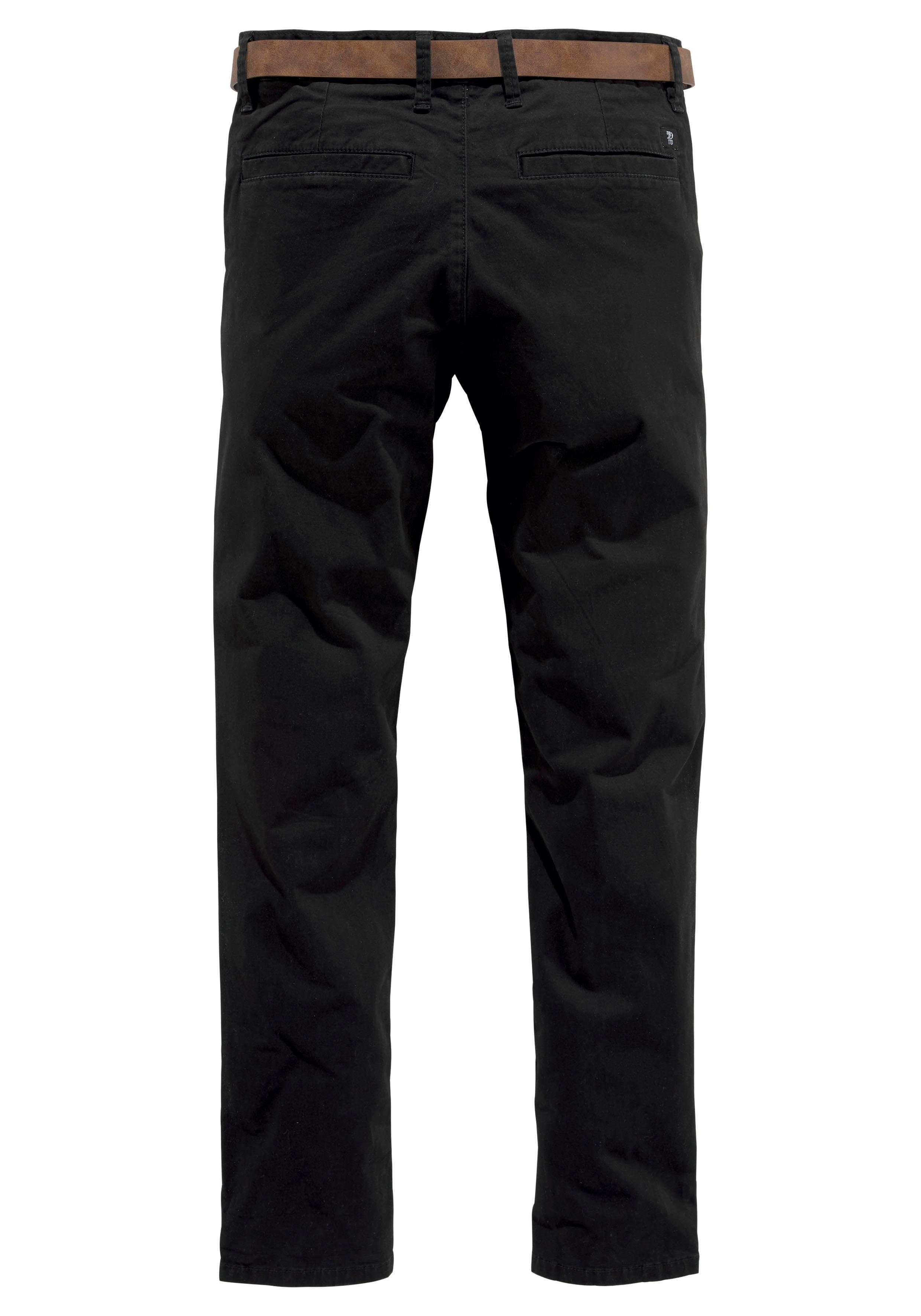 Tom Tailor Denim Chino licht voorgewassen (set, Met riem)