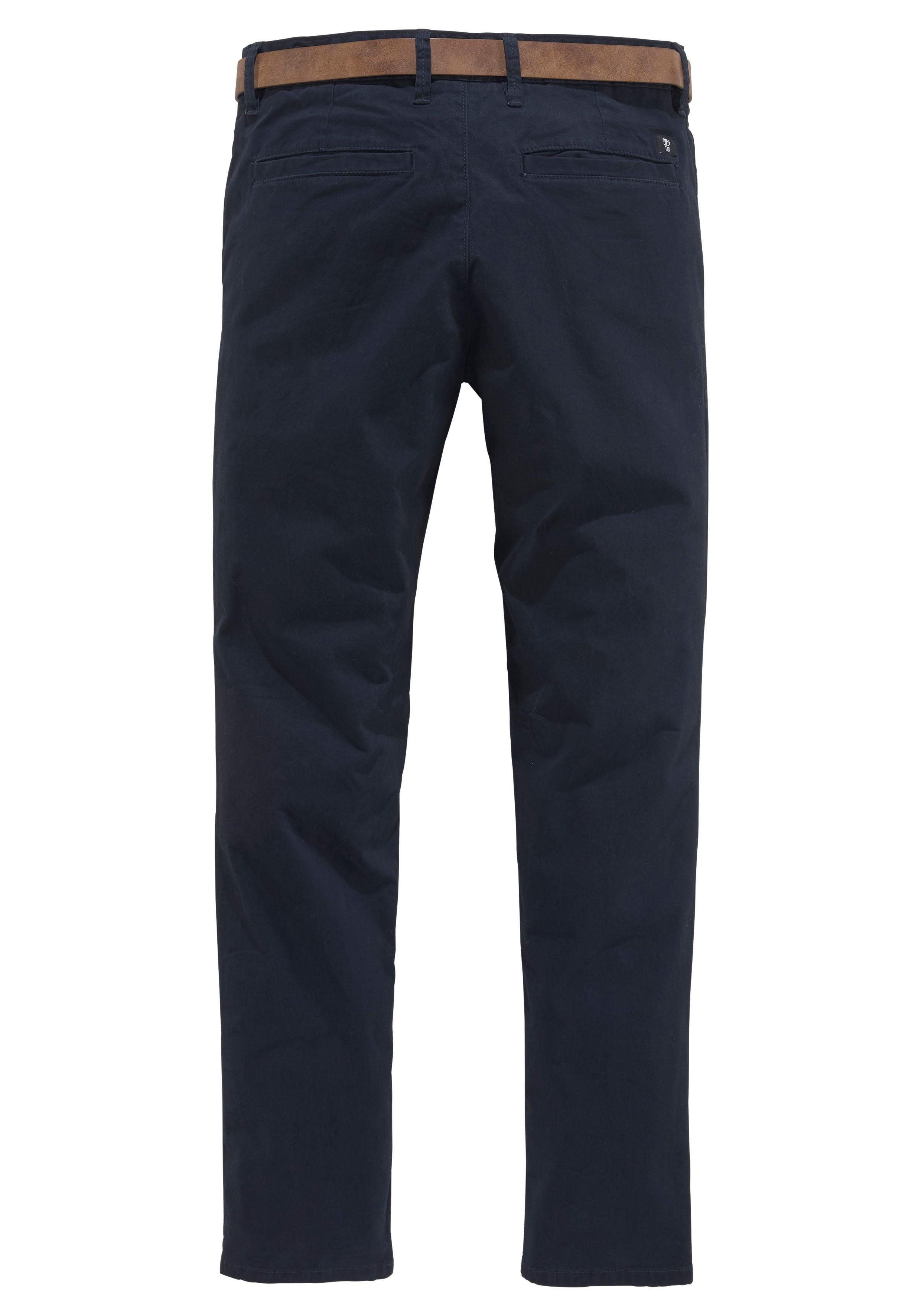 Tom Tailor Denim Chino licht voorgewassen (set, Met riem)