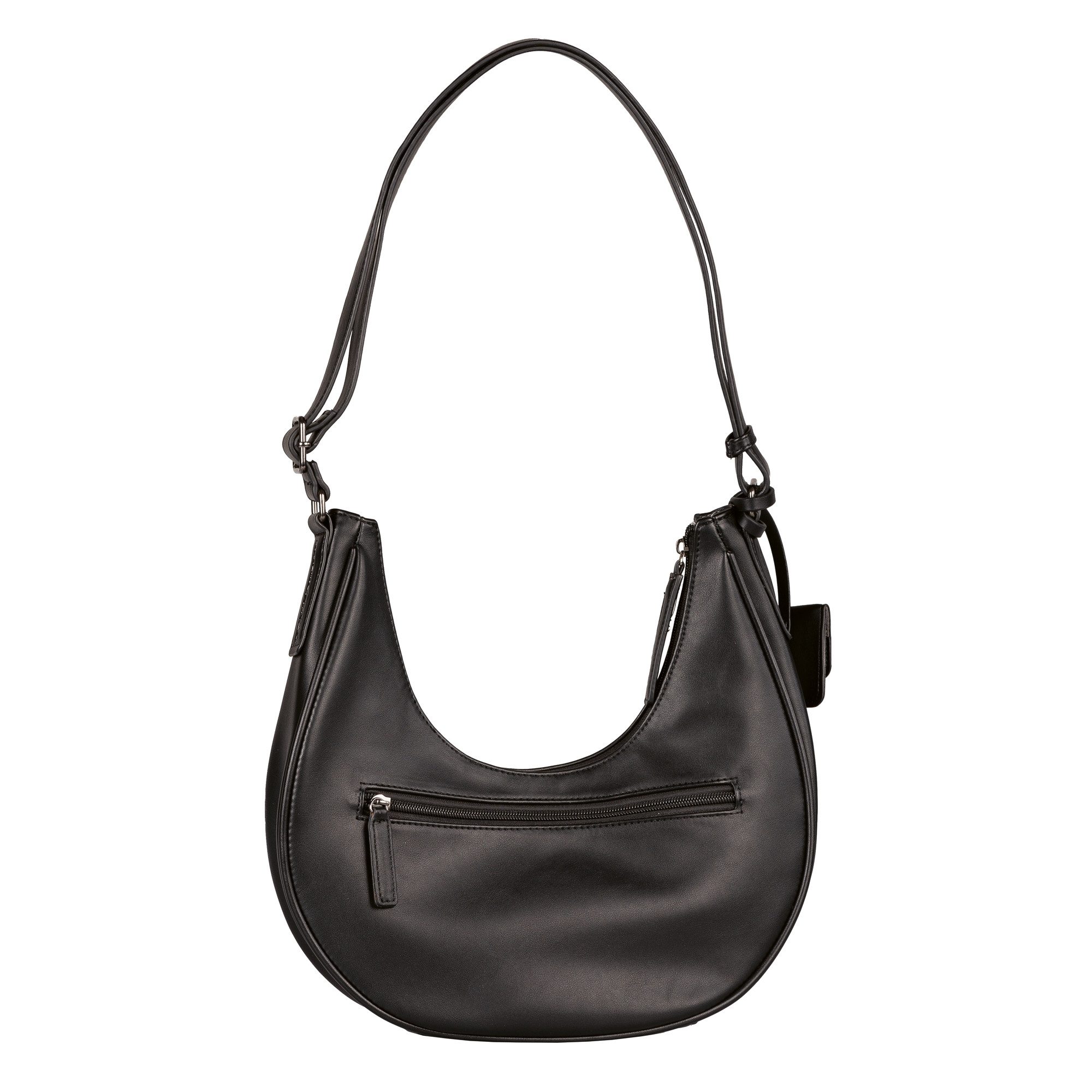 Tom Tailor Denim Hobo-tas Bena van glad imitatieleer met fijn logo en decoratieve hanger