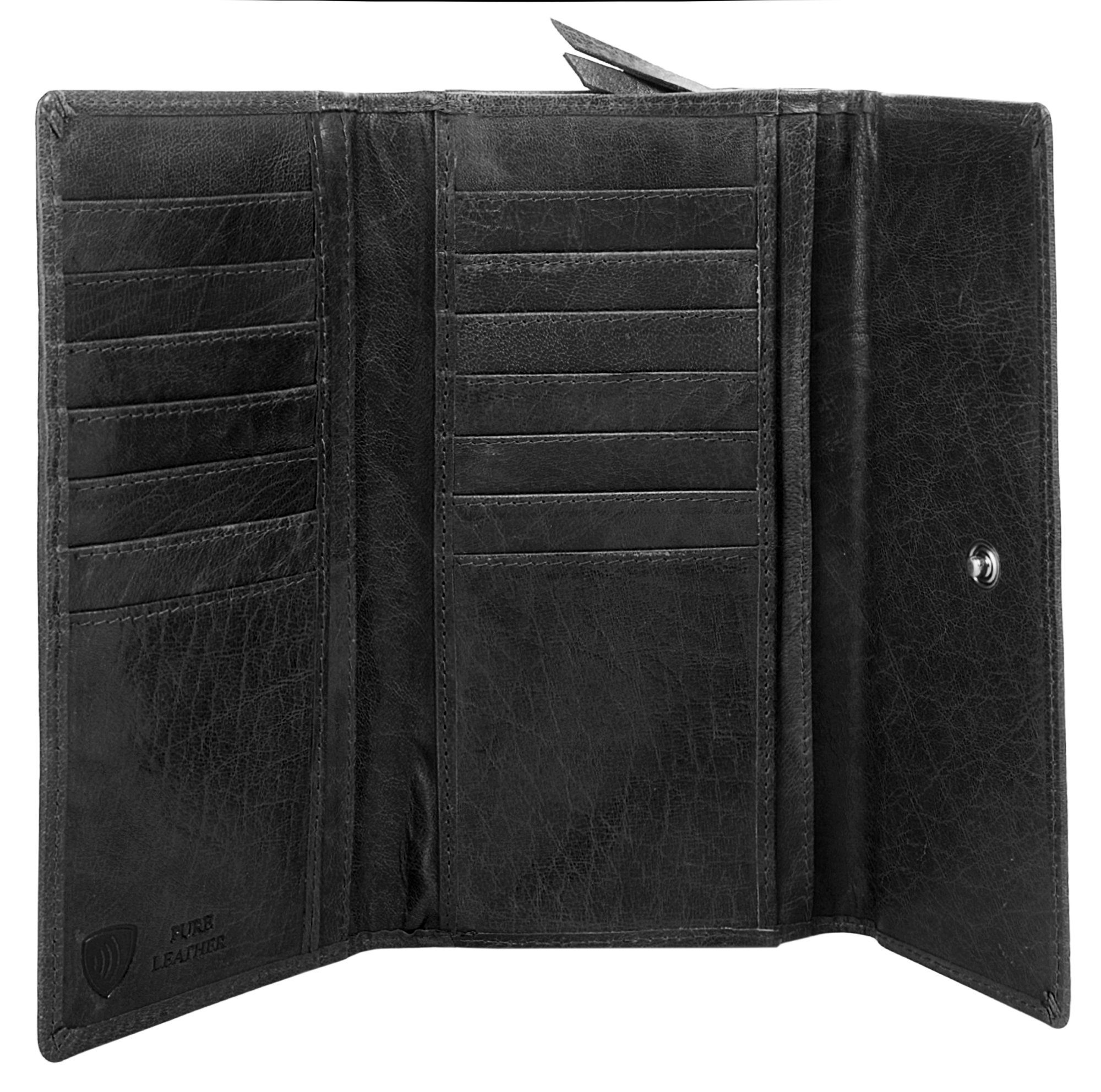 Spikes & Sparrow Portemonnee echt leder