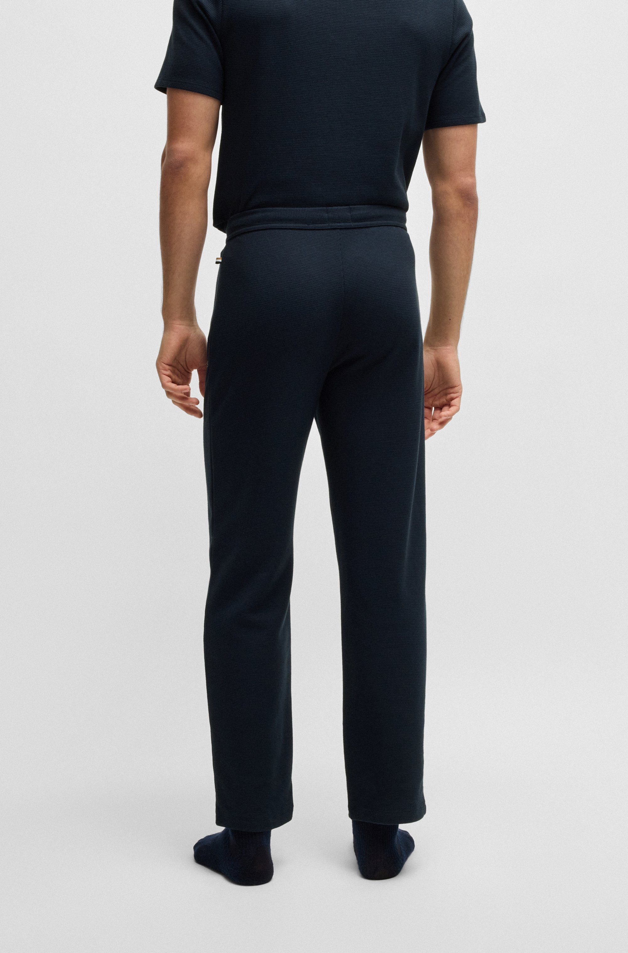 BOSS Pyjamabroek Waffle Pants