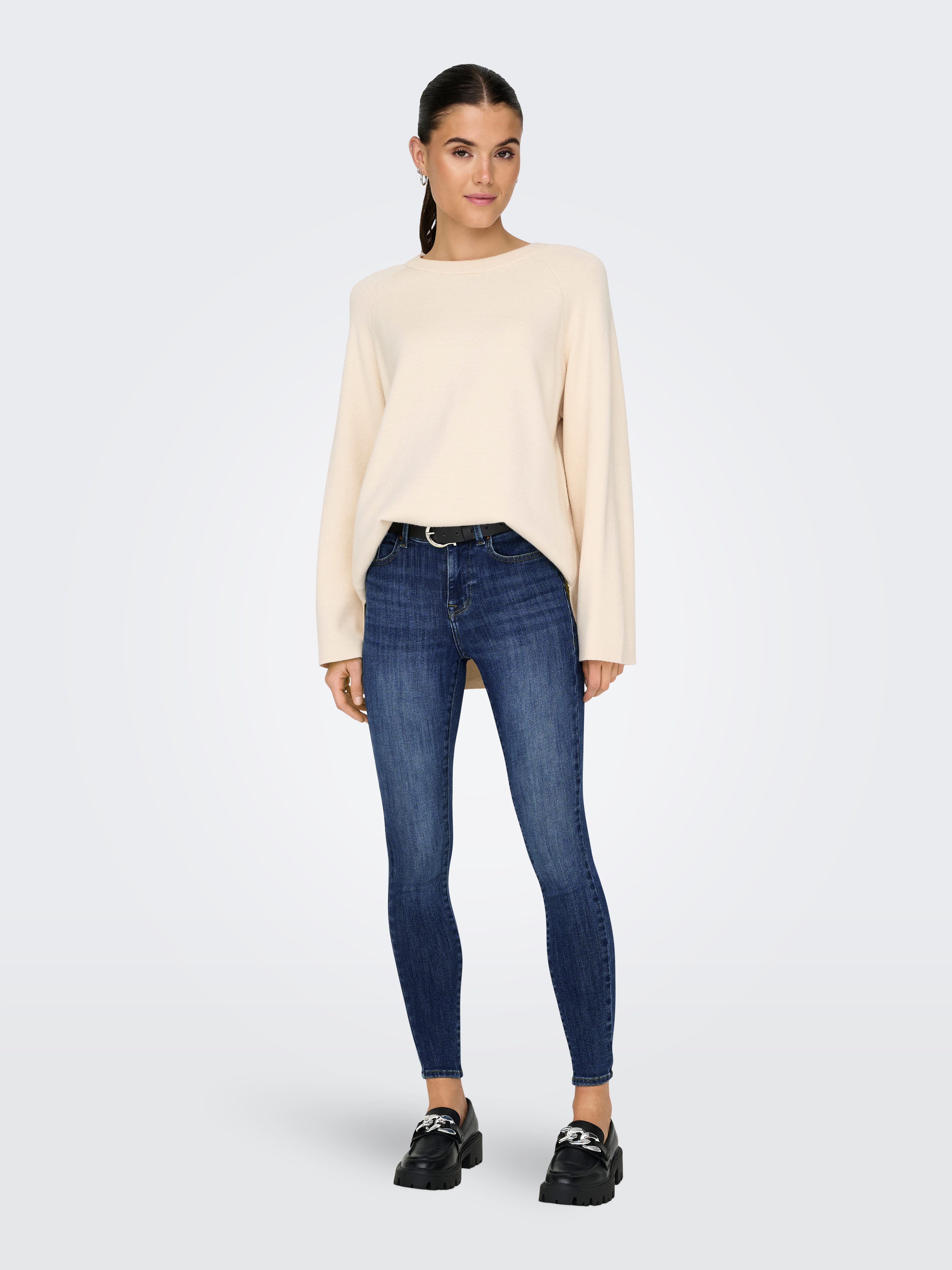 Only Skinny fit jeans ONLPOWER MID SK PUSHUP DNM TAI012 NOOS