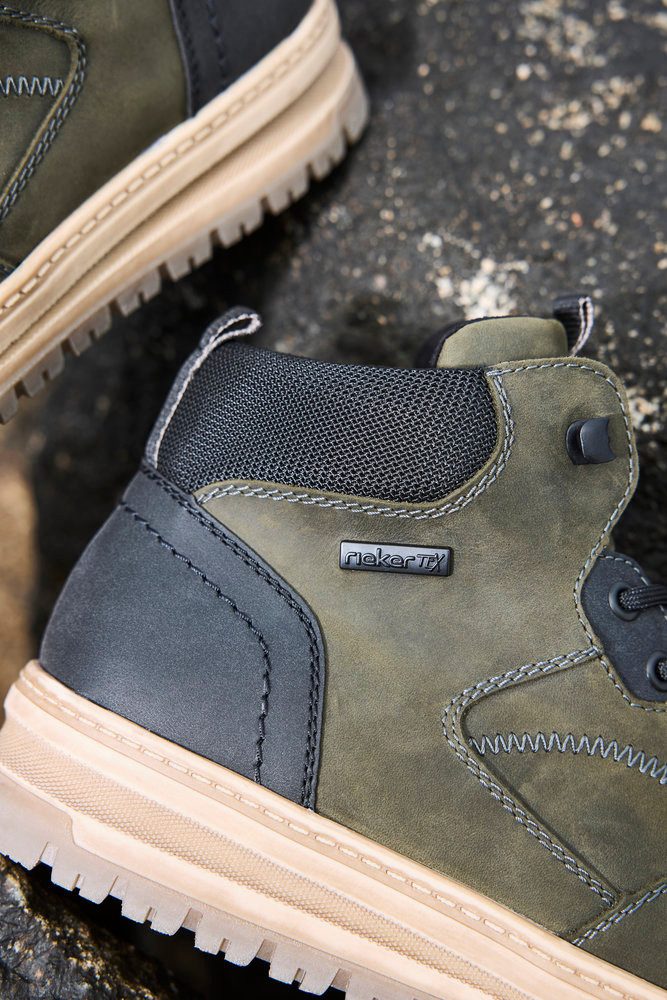 Rieker Veterschoenen Outdoorlaarzen, sneakerboots, TEX-membraan, met binnenritssluiting