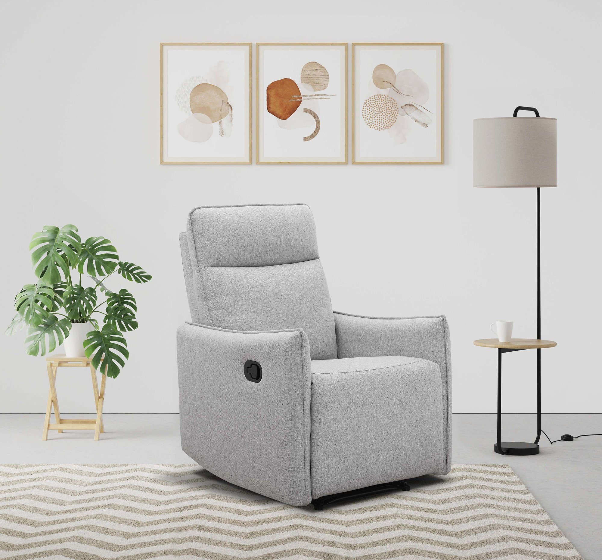 Dorel Home Relaxfauteuil Lugo, tv-fauteuil, woonkamerfauteuil met slaapfunctie