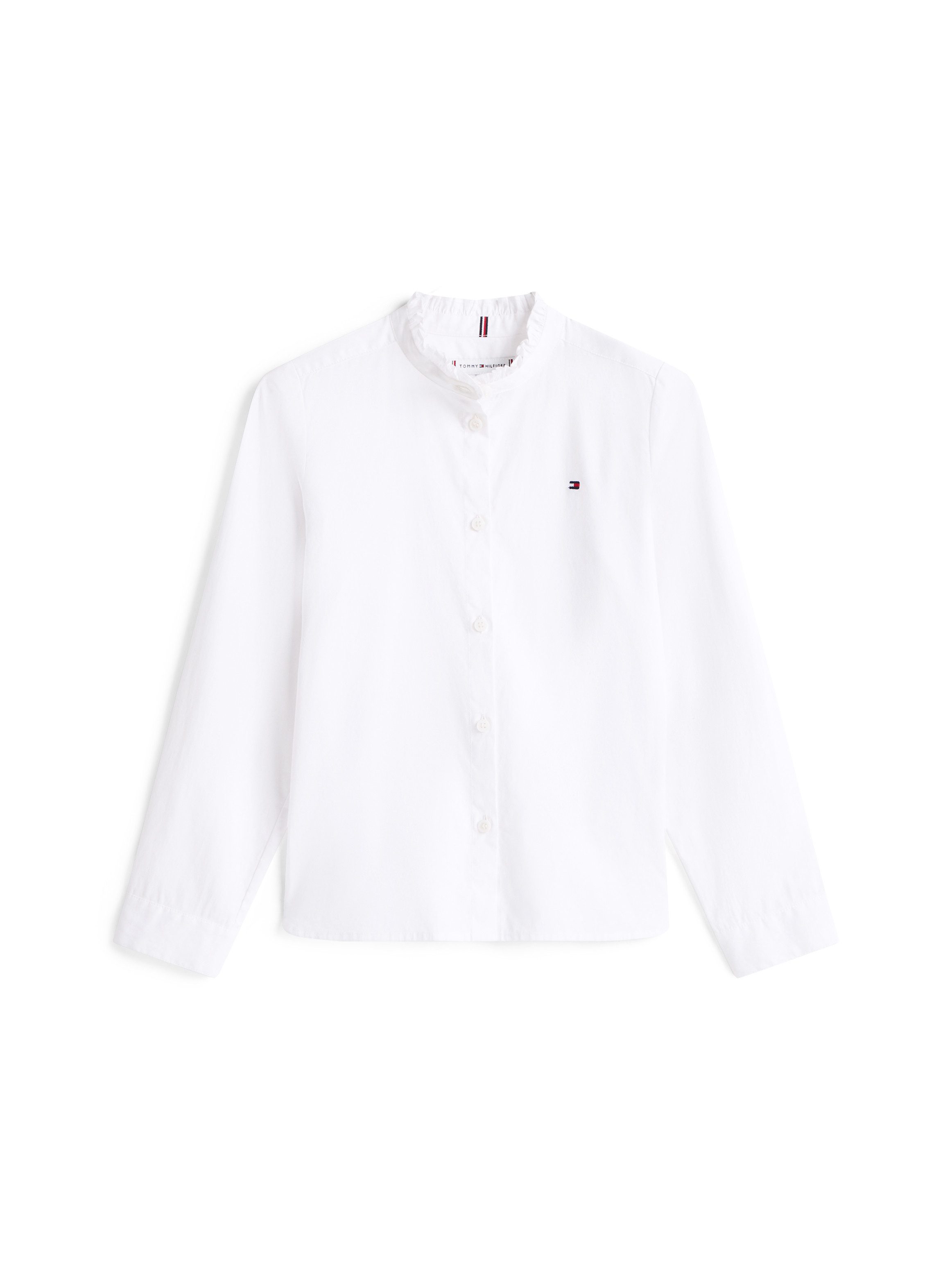 Tommy Hilfiger Blouse met lange mouwen RUFFLE COLLAR BLOUSE LS