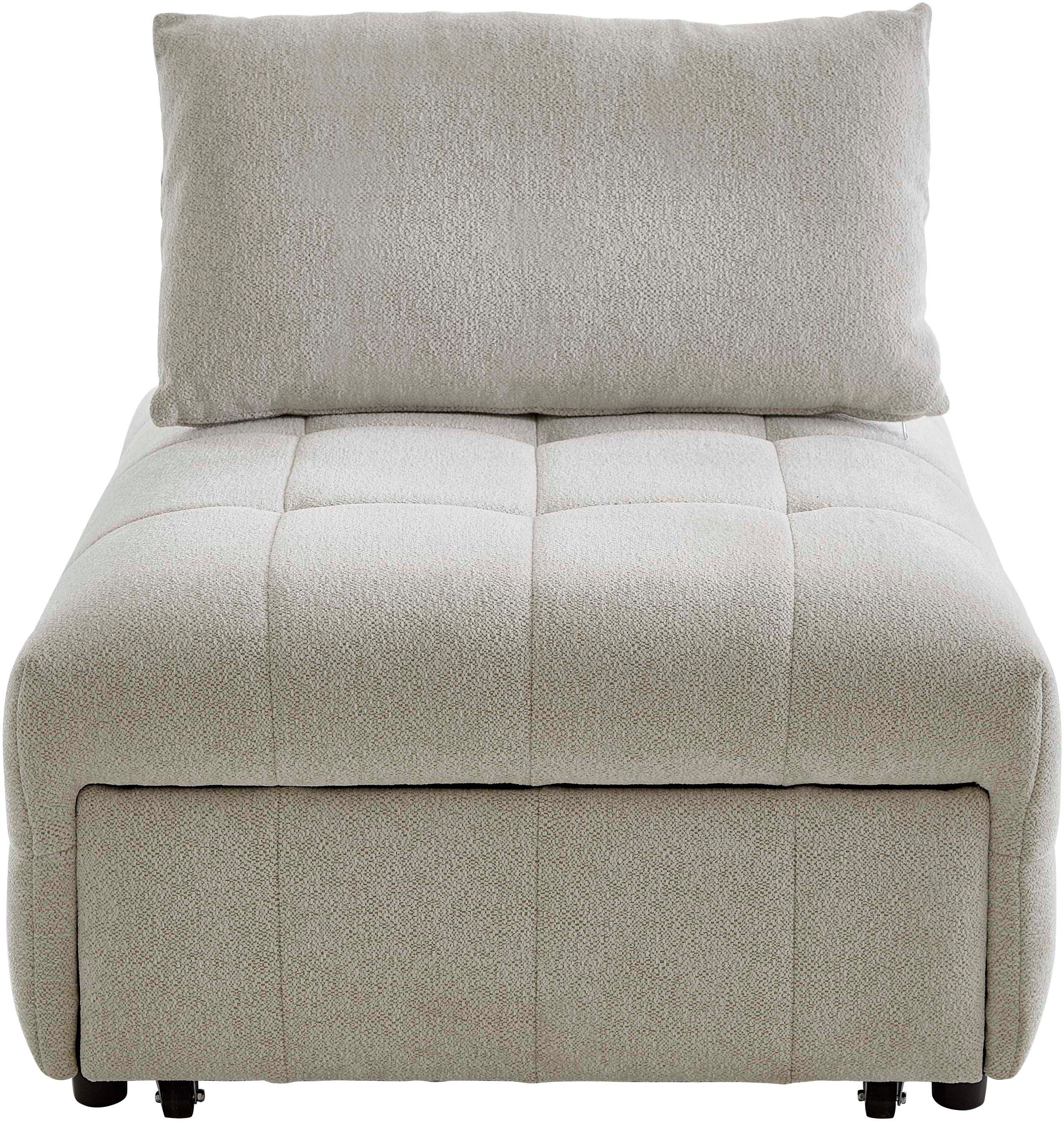 ATLANTIC home collection Fauteuil Fabio Slaapstoel met zitdiepteverstelling