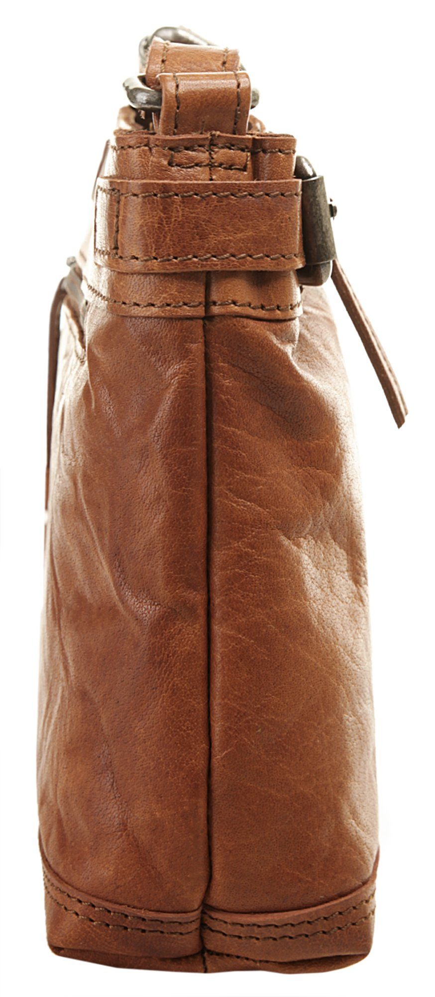 Spikes & Sparrow Schoudertas echt leder