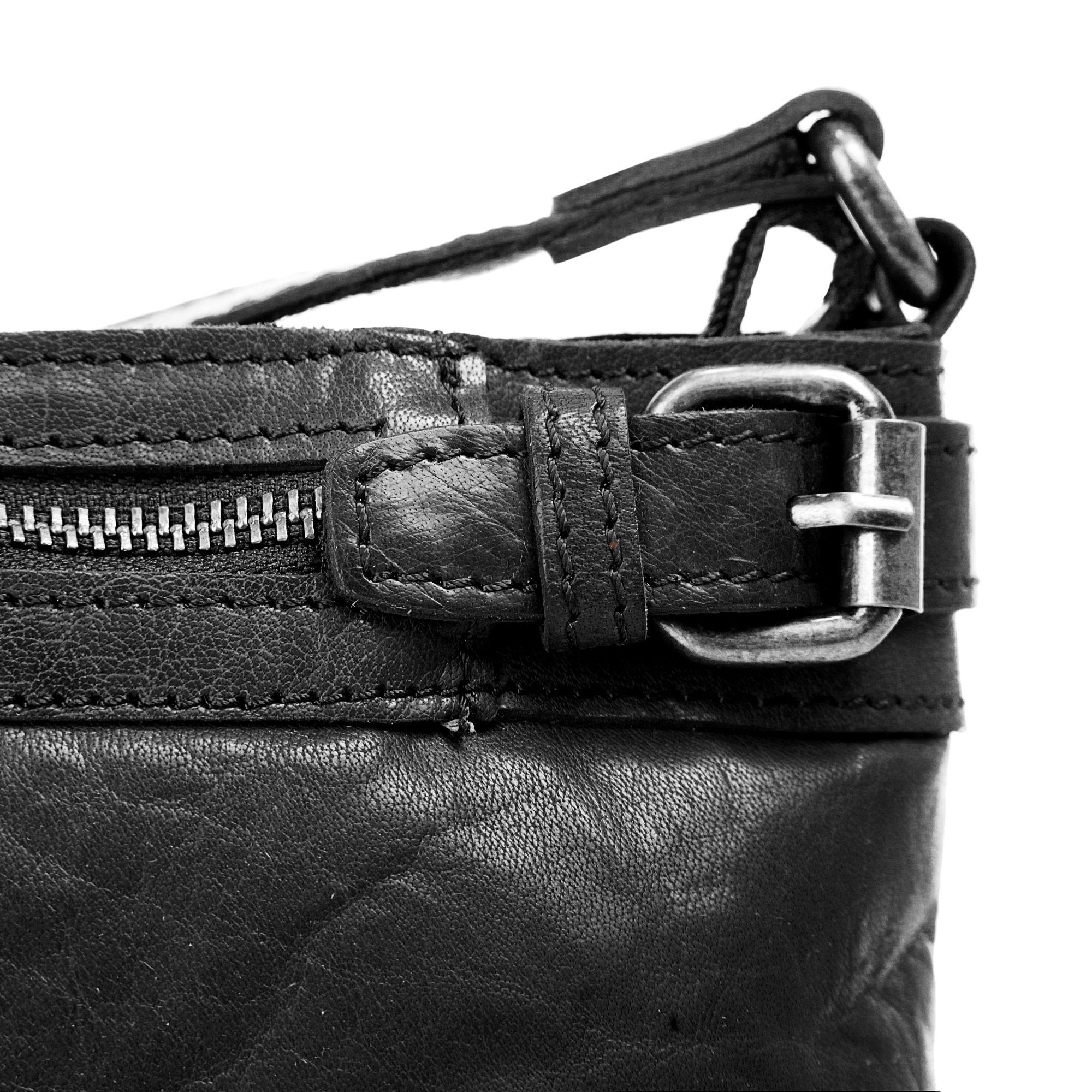 Spikes & Sparrow Schoudertas echt leder