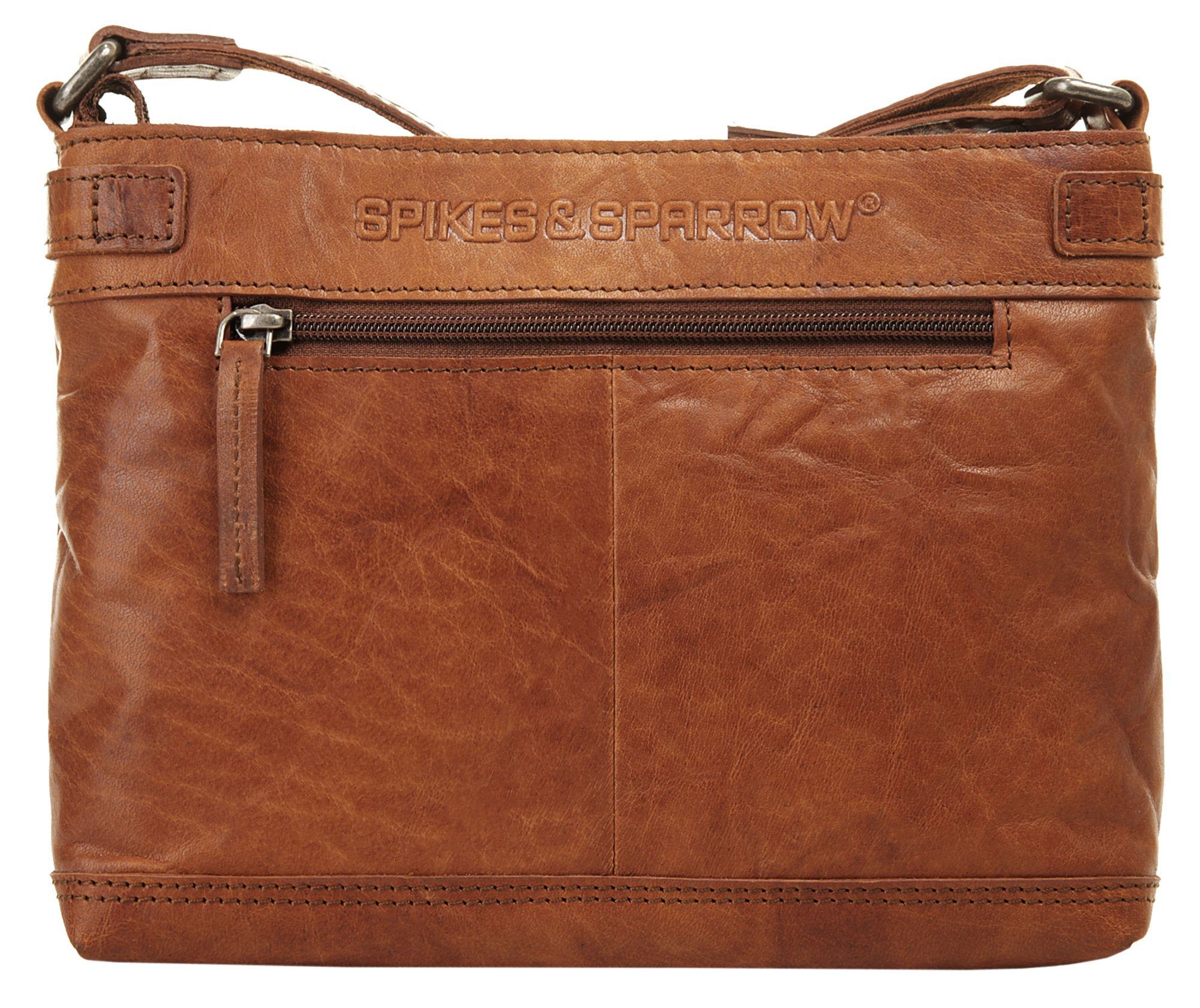 Spikes & Sparrow Schoudertas echt leder