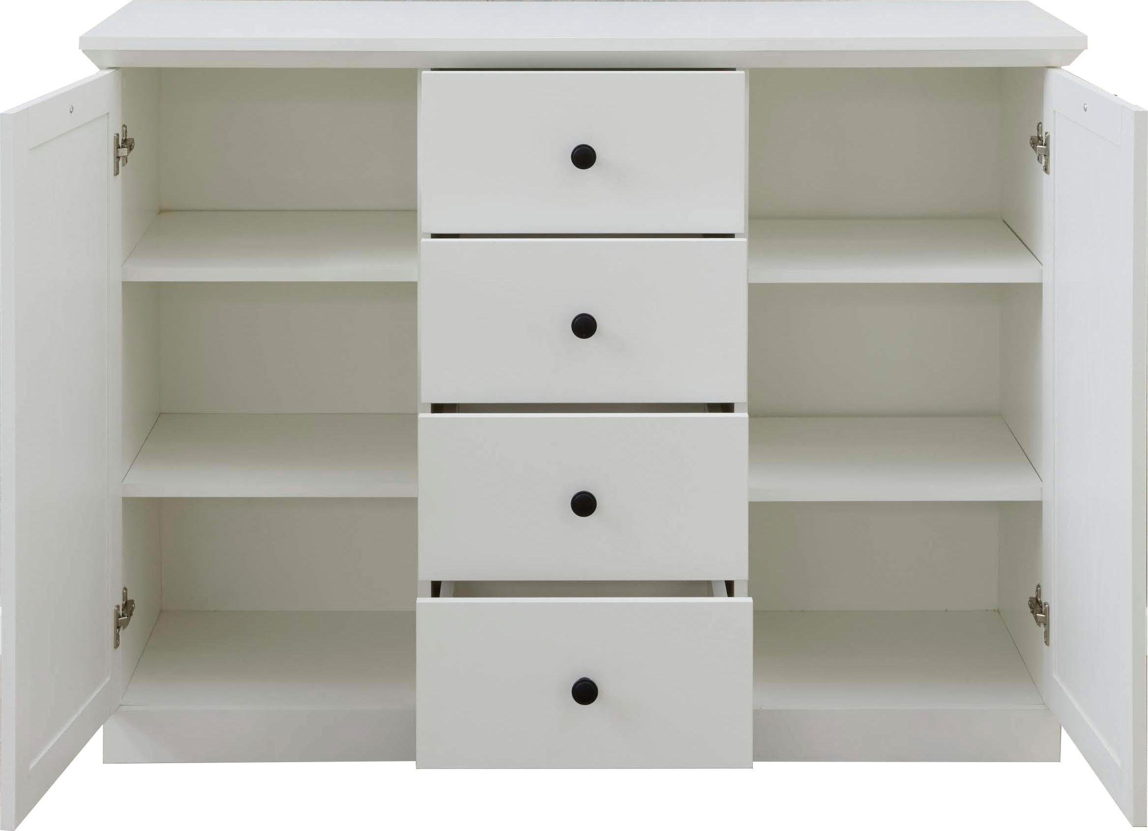 Home affaire Dressoir Örebro Commode, tijdloze landhuisstijl, met volledige uittrekbaarheid