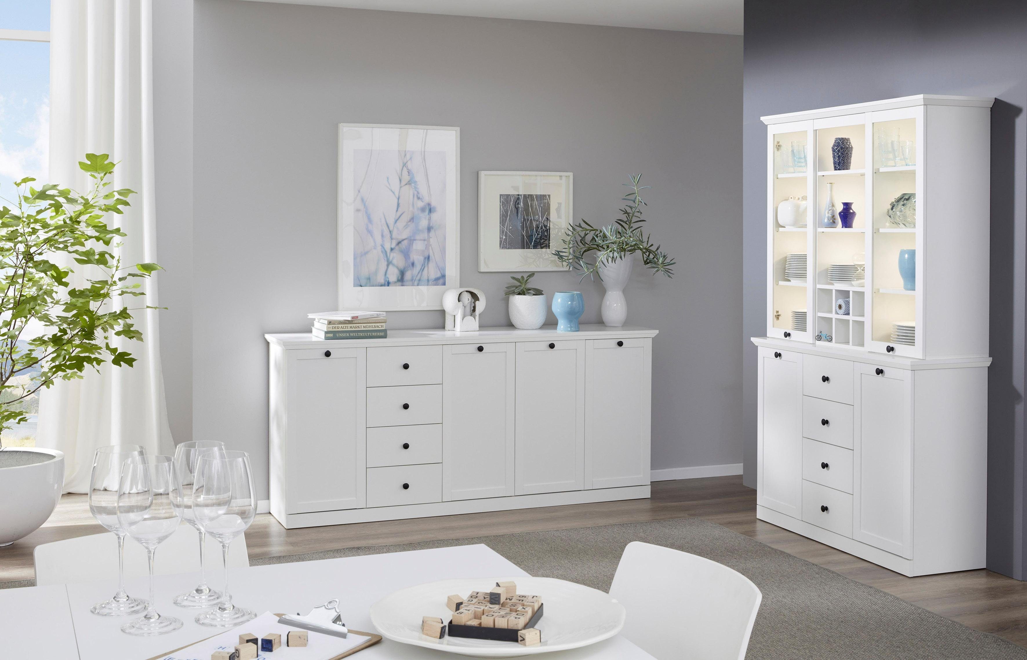 Home affaire Dressoir Örebro Commode, tijdloze landhuisstijl, met volledige uittrekbaarheid