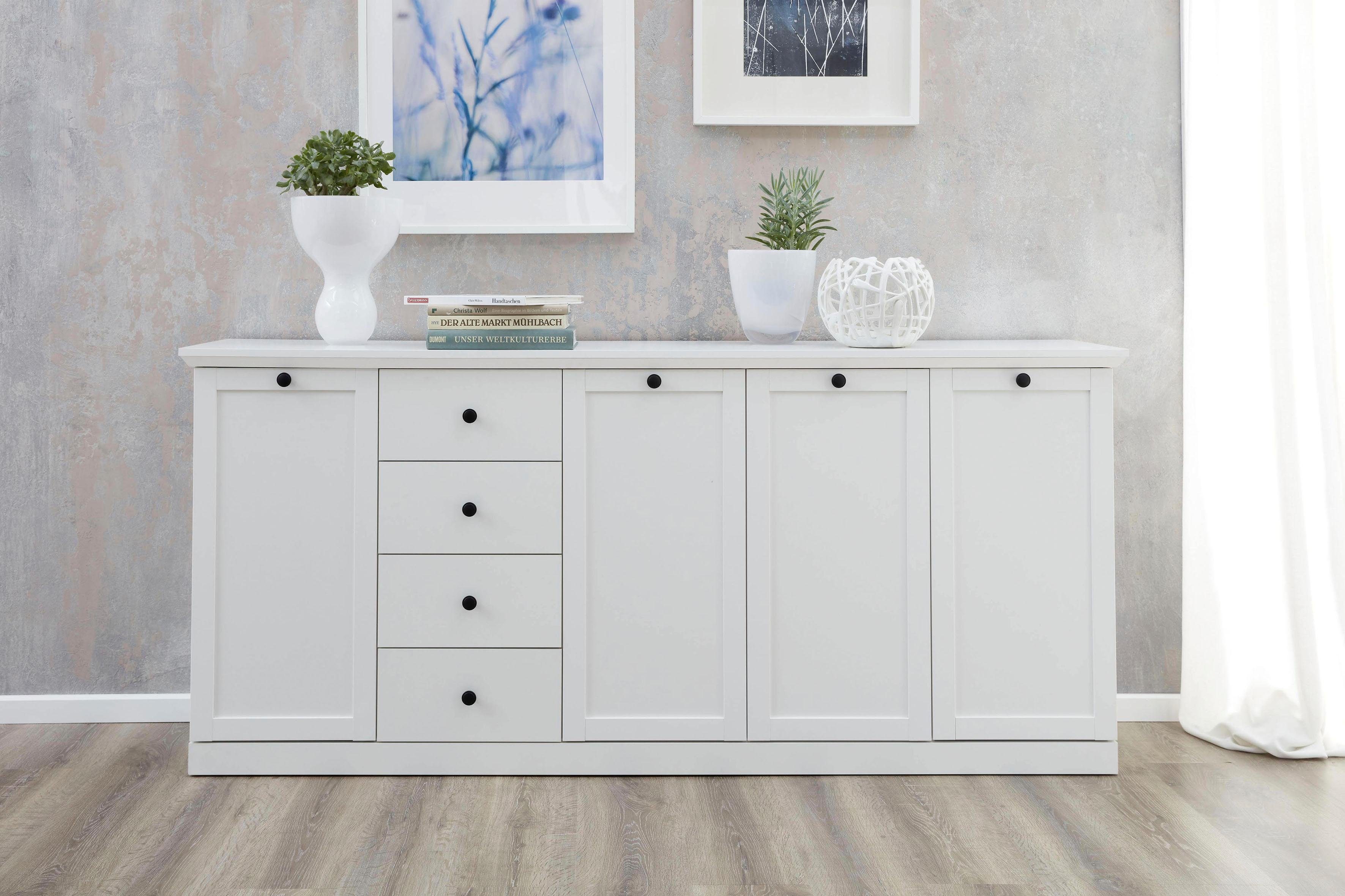 Home affaire Dressoir Örebro Commode, tijdloze landhuisstijl, met volledige uittrekbaarheid