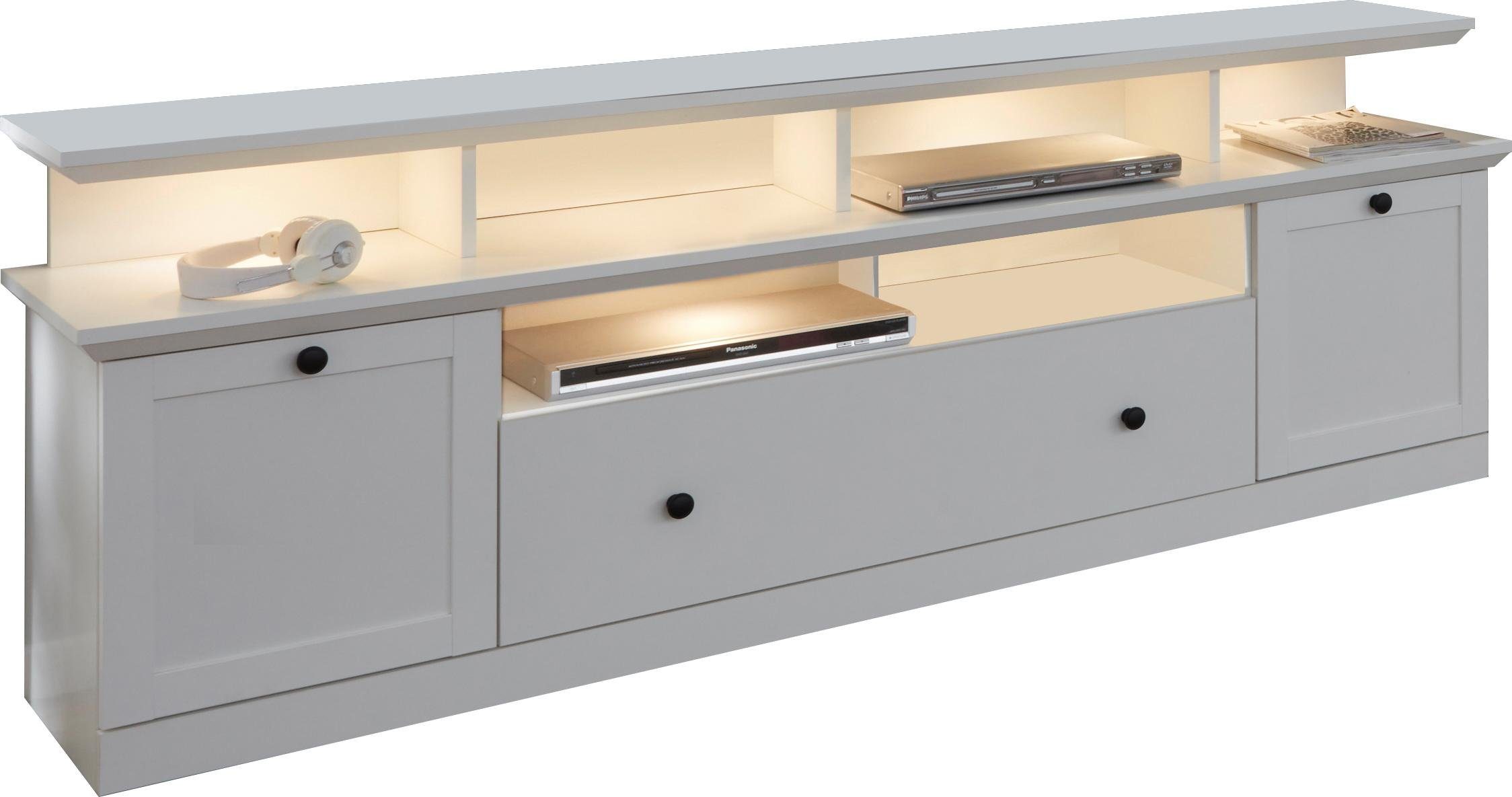 Home affaire Tv-meubel Örebro Commode, tijdloze landhuisstijl, verlichting optioneel