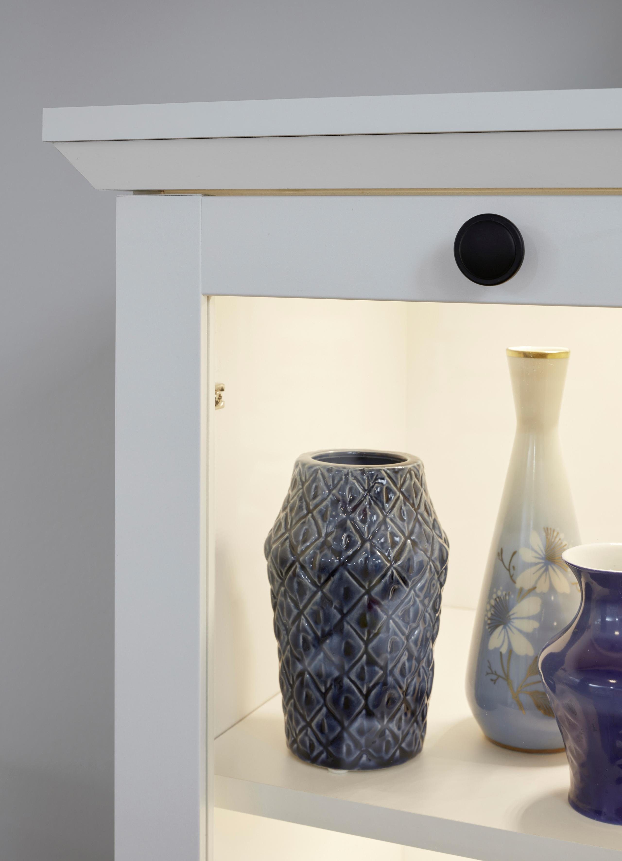 Home affaire Wandmeubel Örebro tijdloze landelijke stijl, volledig uittrekbaar, verlichting optioneel (set, 4-delig)