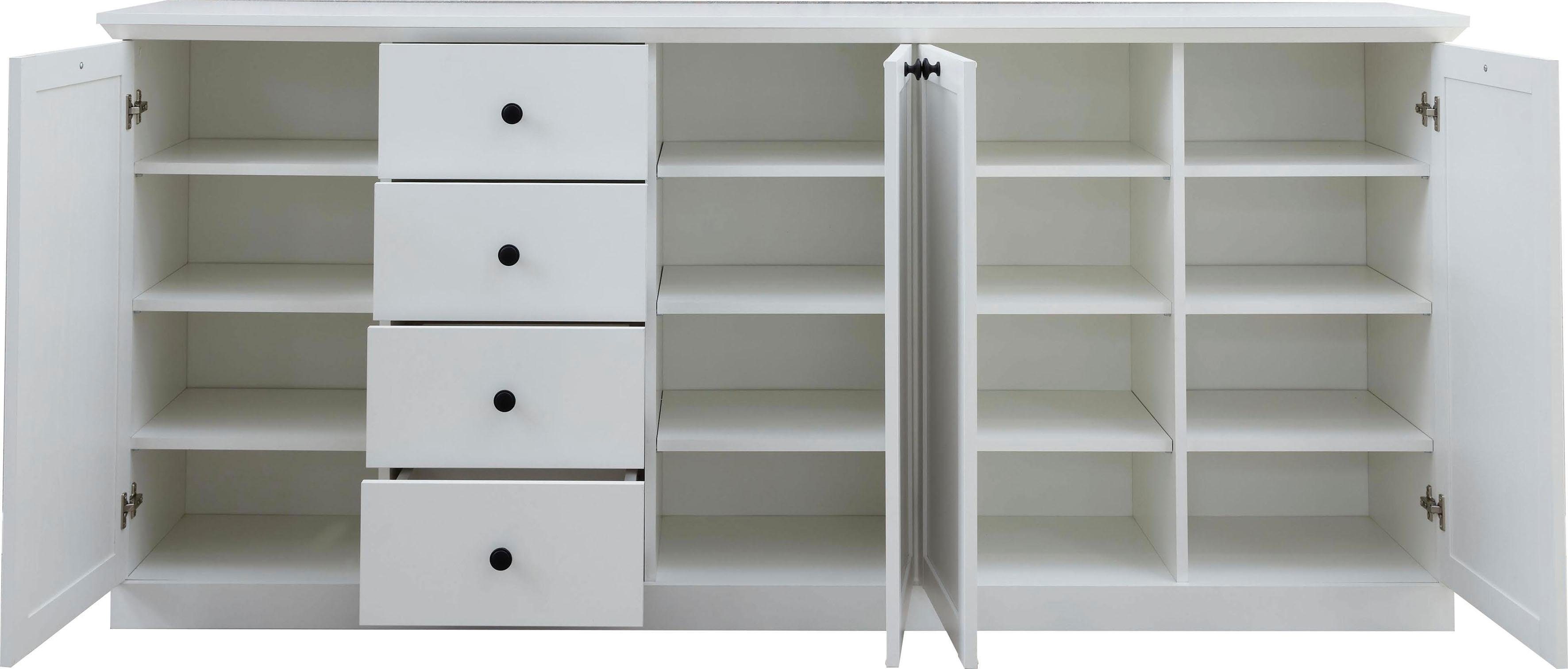 Home affaire Dressoir Örebro Commode, tijdloze landhuisstijl, met volledige uittrekbaarheid