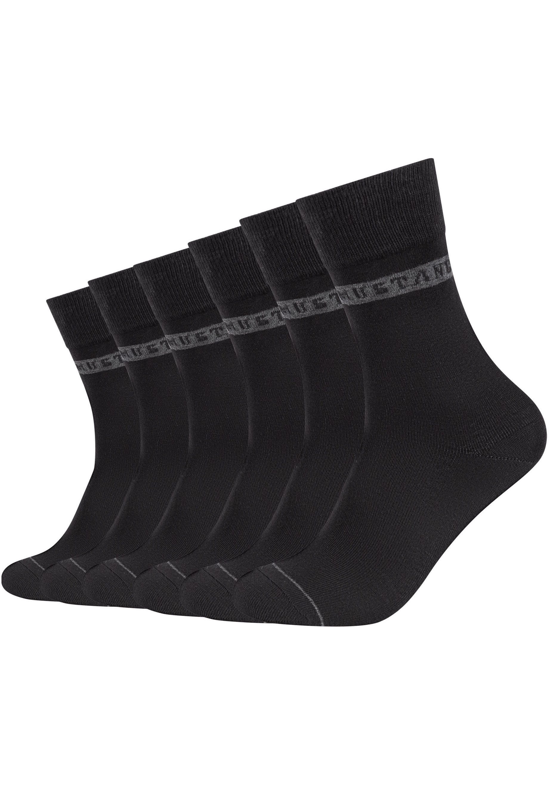 MUSTANG Sokken Casual met zachte en elastische comfortband (Set van 6)