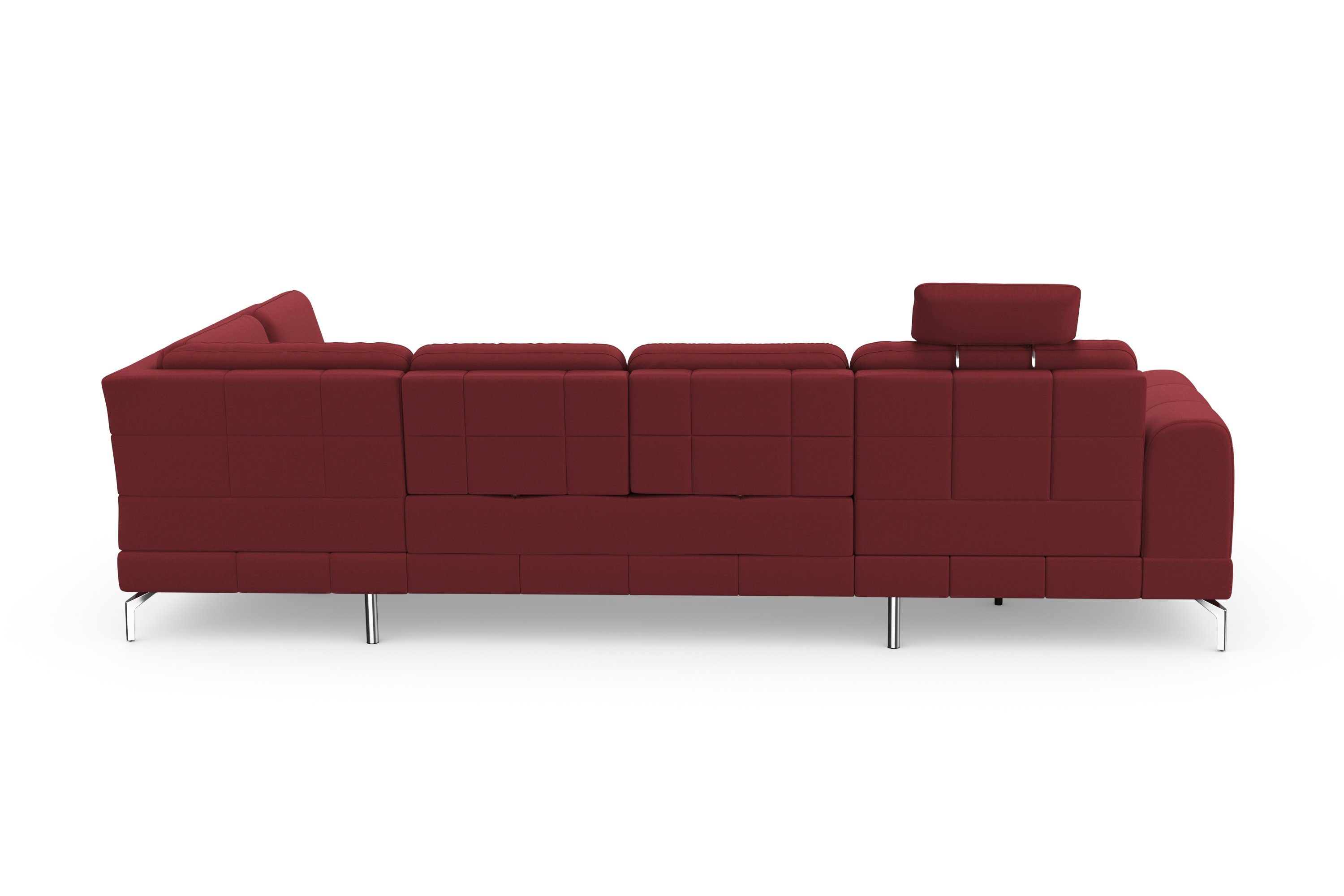 sit&more Zithoek Bendigo U-vorm inclusief zitdiepteverstelling, bodemvrijheid 15 cm, in 2 pootkleuren