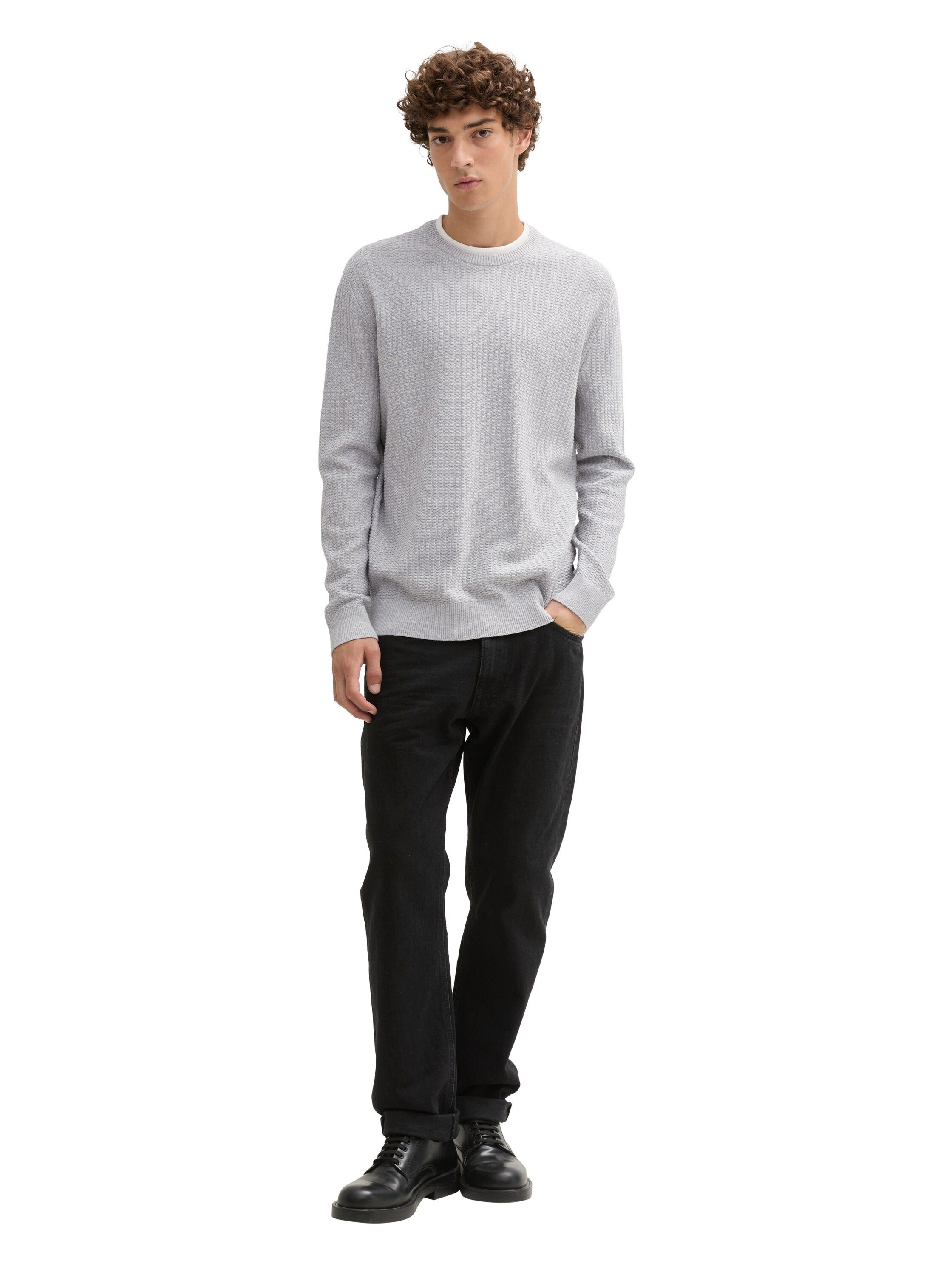 Tom Tailor Denim Gebreide trui in 2-in-1-look