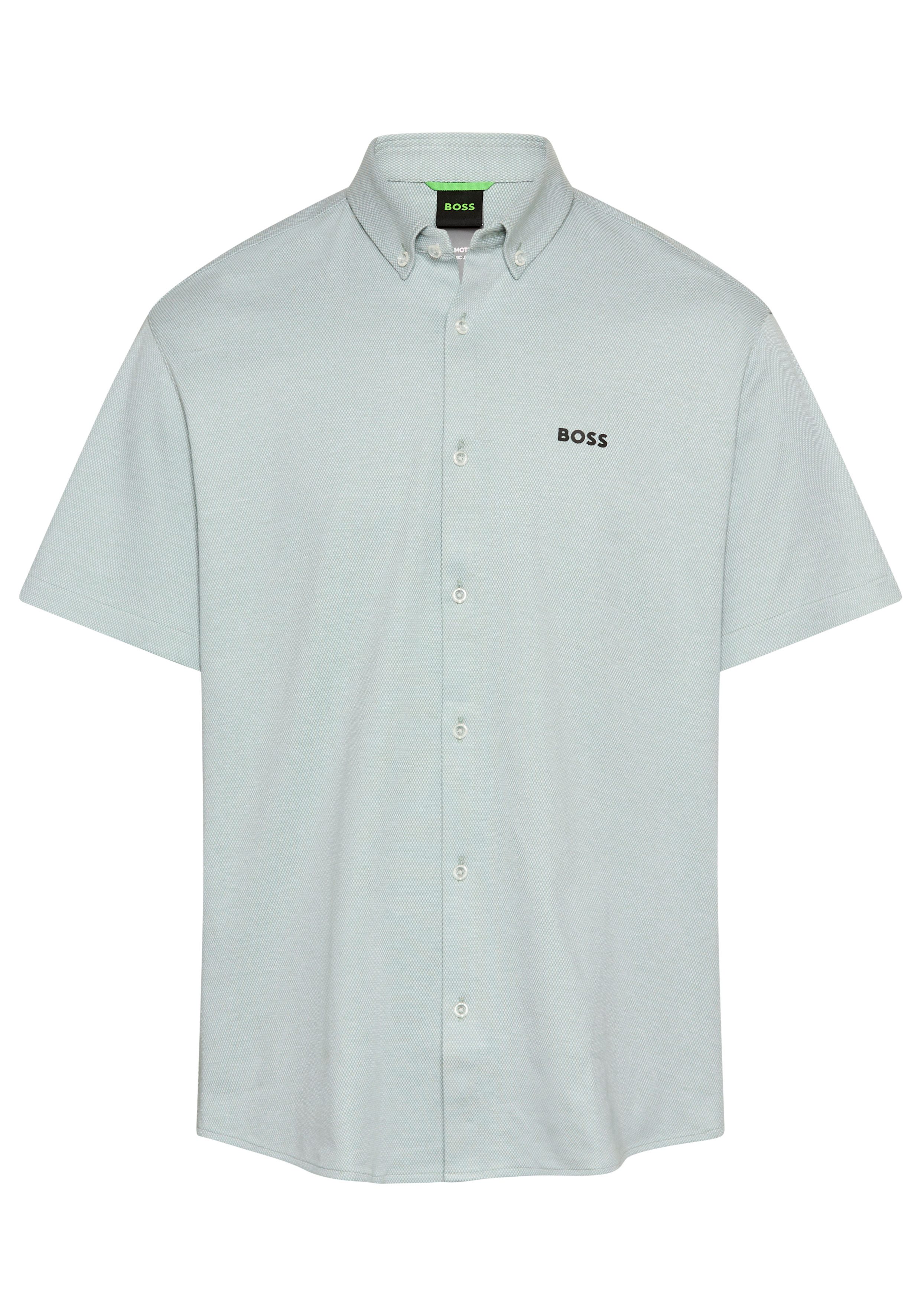 BOSS GREEN Overhemd met korte mouwen B MOTION S met een logo-opschrift op borsthoogte