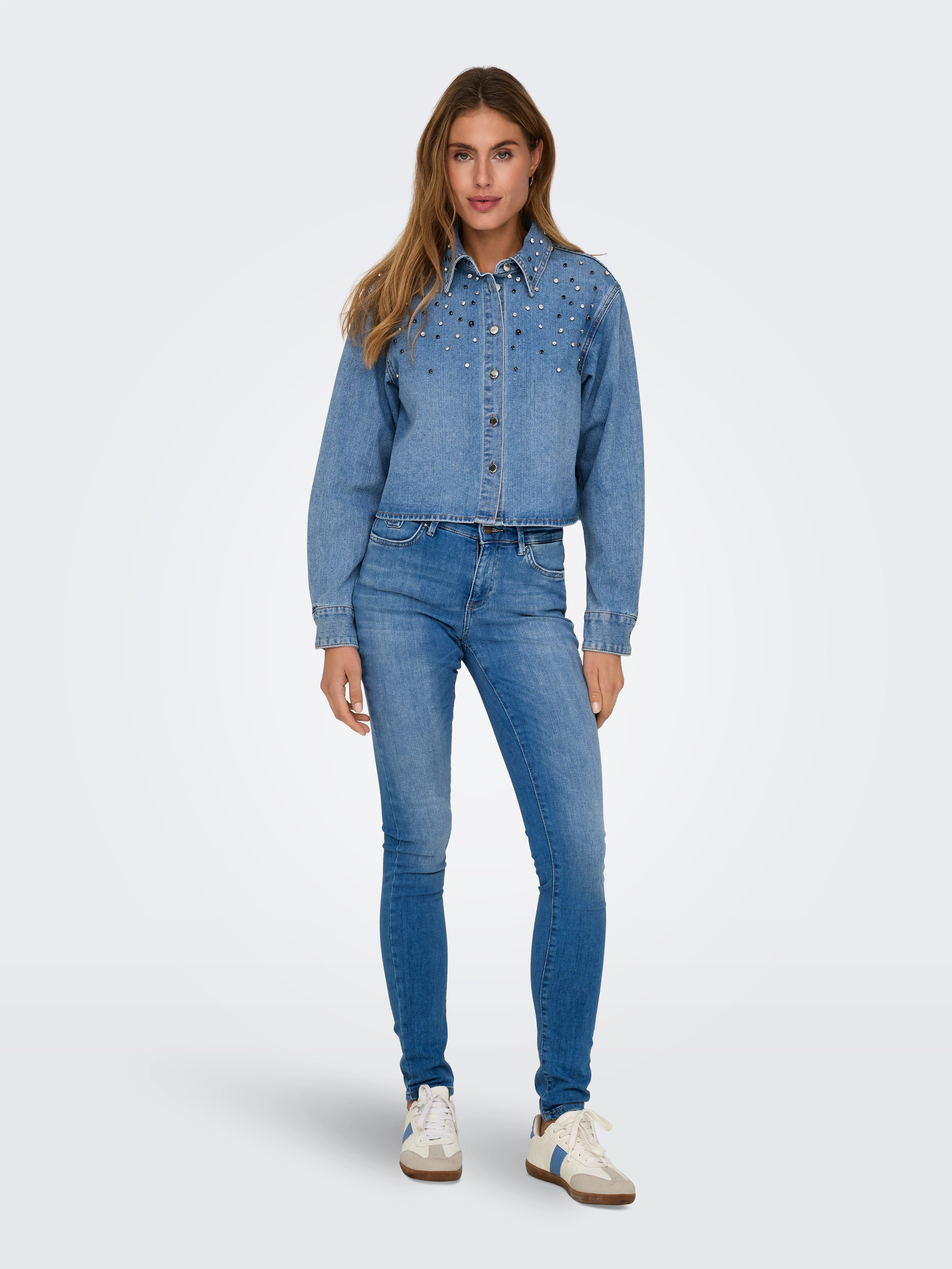 Only Skinny fit jeans ONLBLUSH ICON COIN MID SK DNM CRO299NOOS