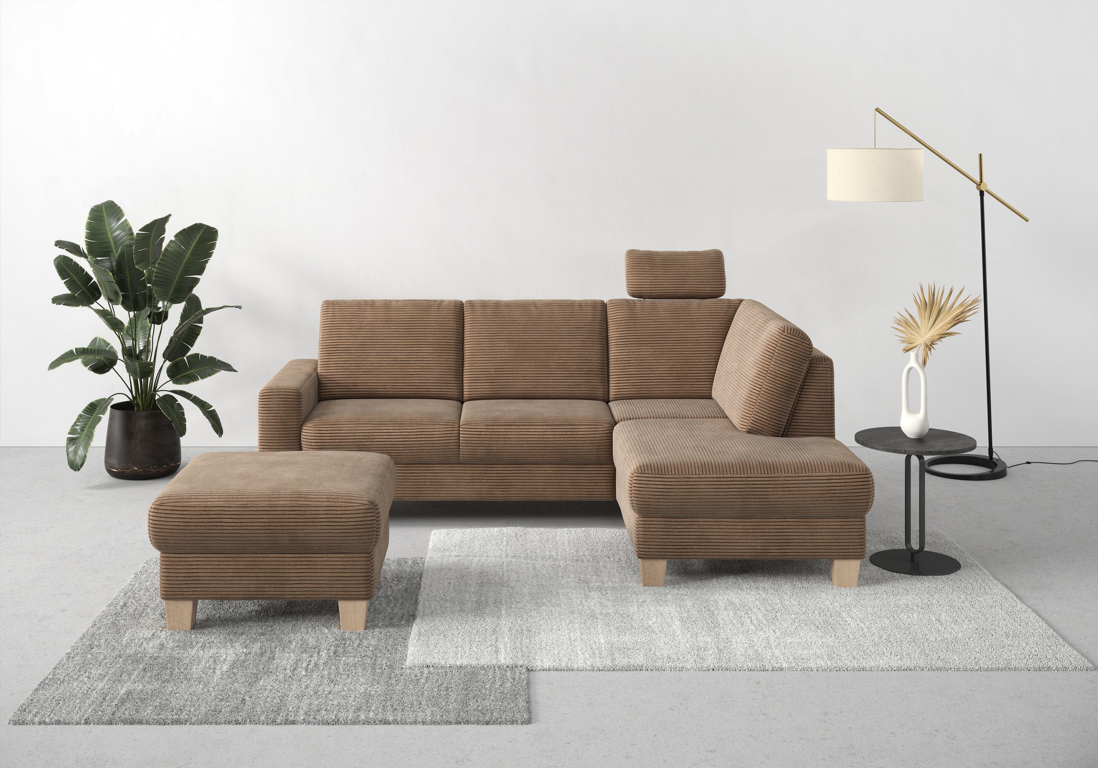 Home affaire Hocker Summer met bergruimte, cord-bekleding
