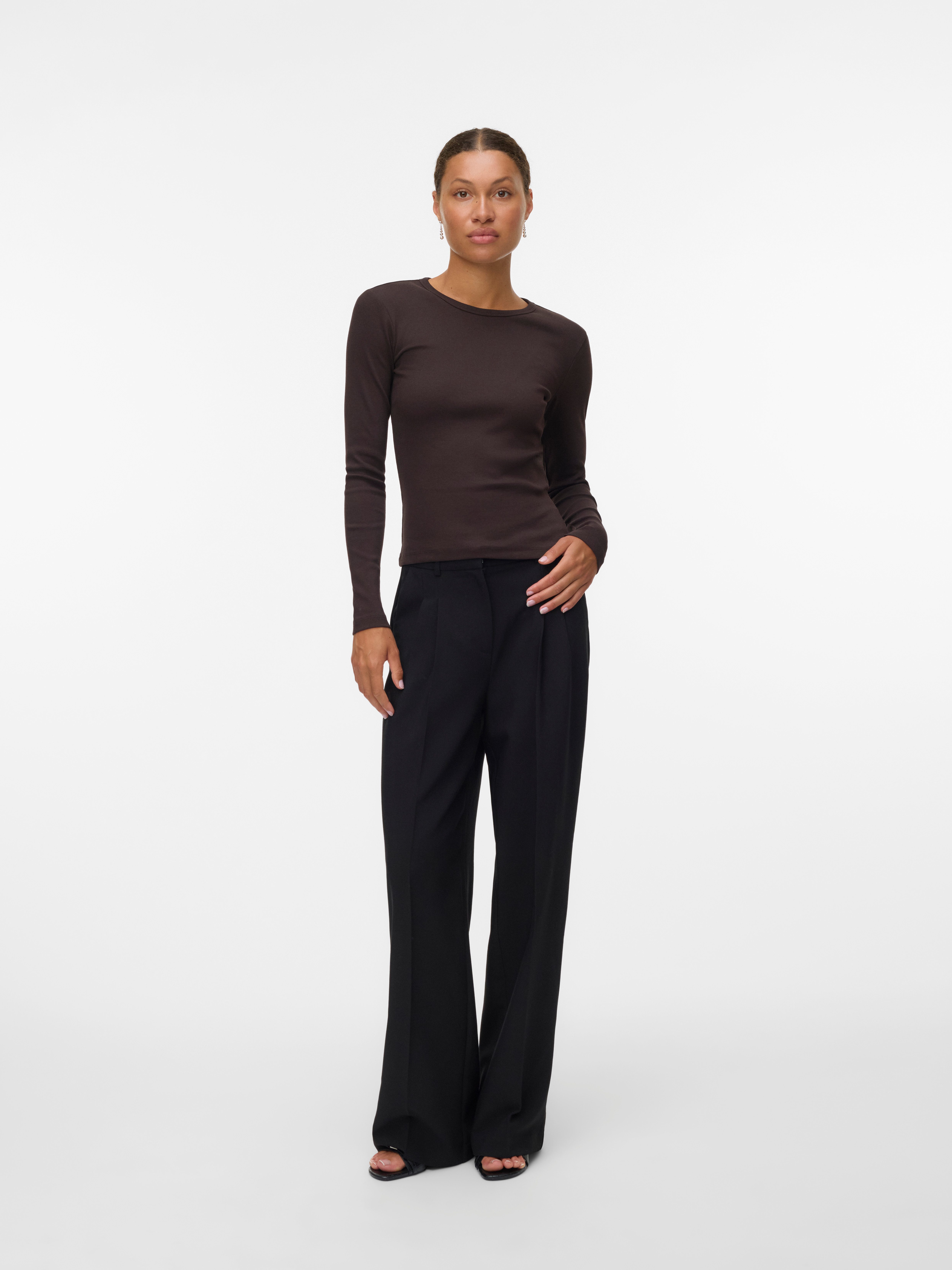 Vero Moda Shirt met lange mouwen VMCHLOE LS SHORT TOP JRS NOOS