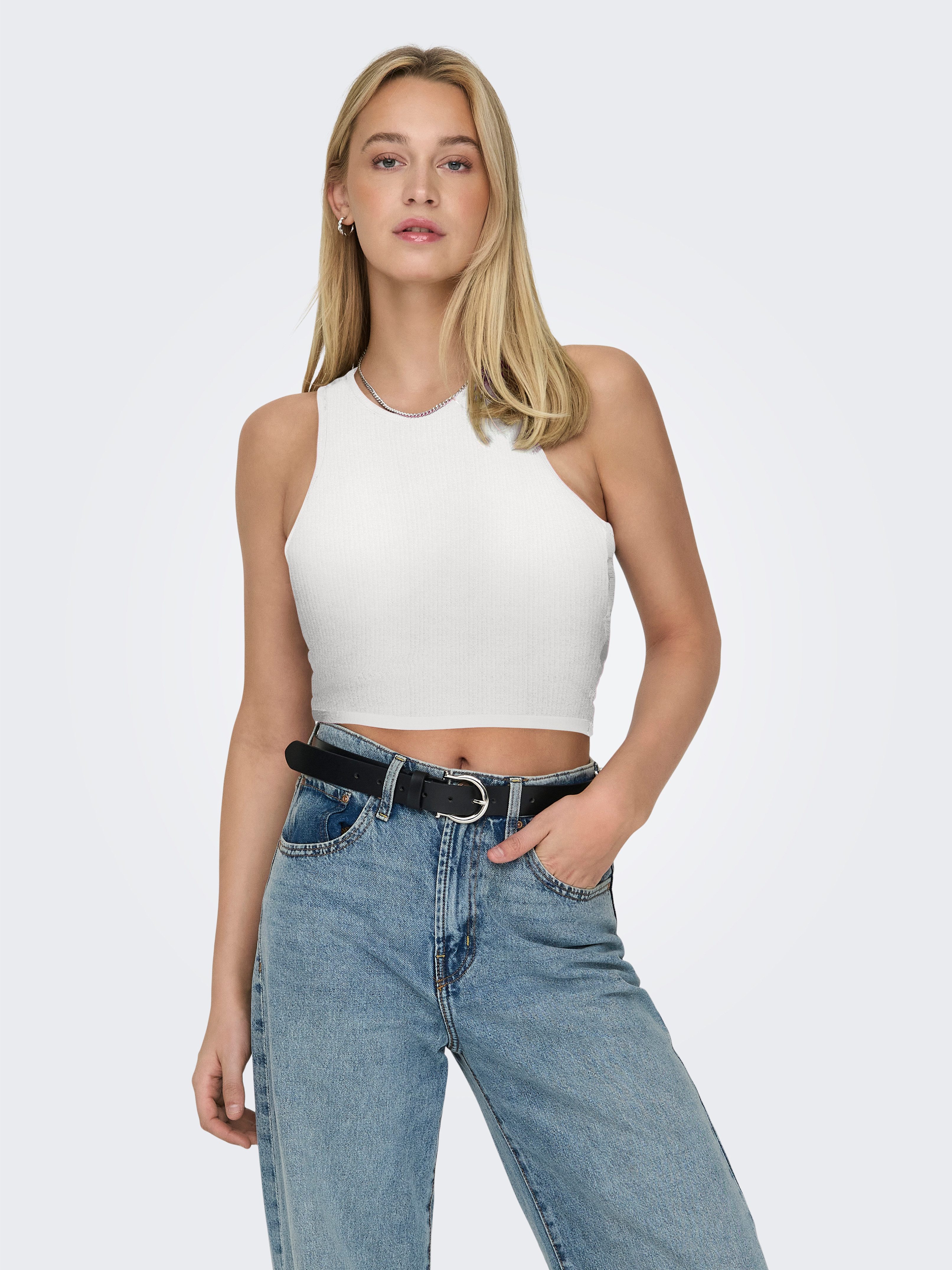 Only Crop-top ONLBELIA S/L CROP TOP CS JRS 2PACK (set, 2-delig)