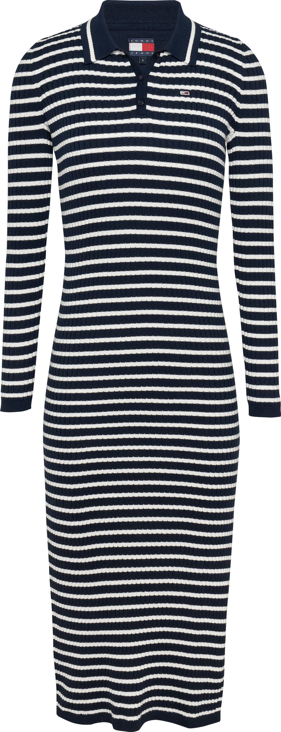 TOMMY JEANS Polojurk TJW LS POLO MIDI DRESS