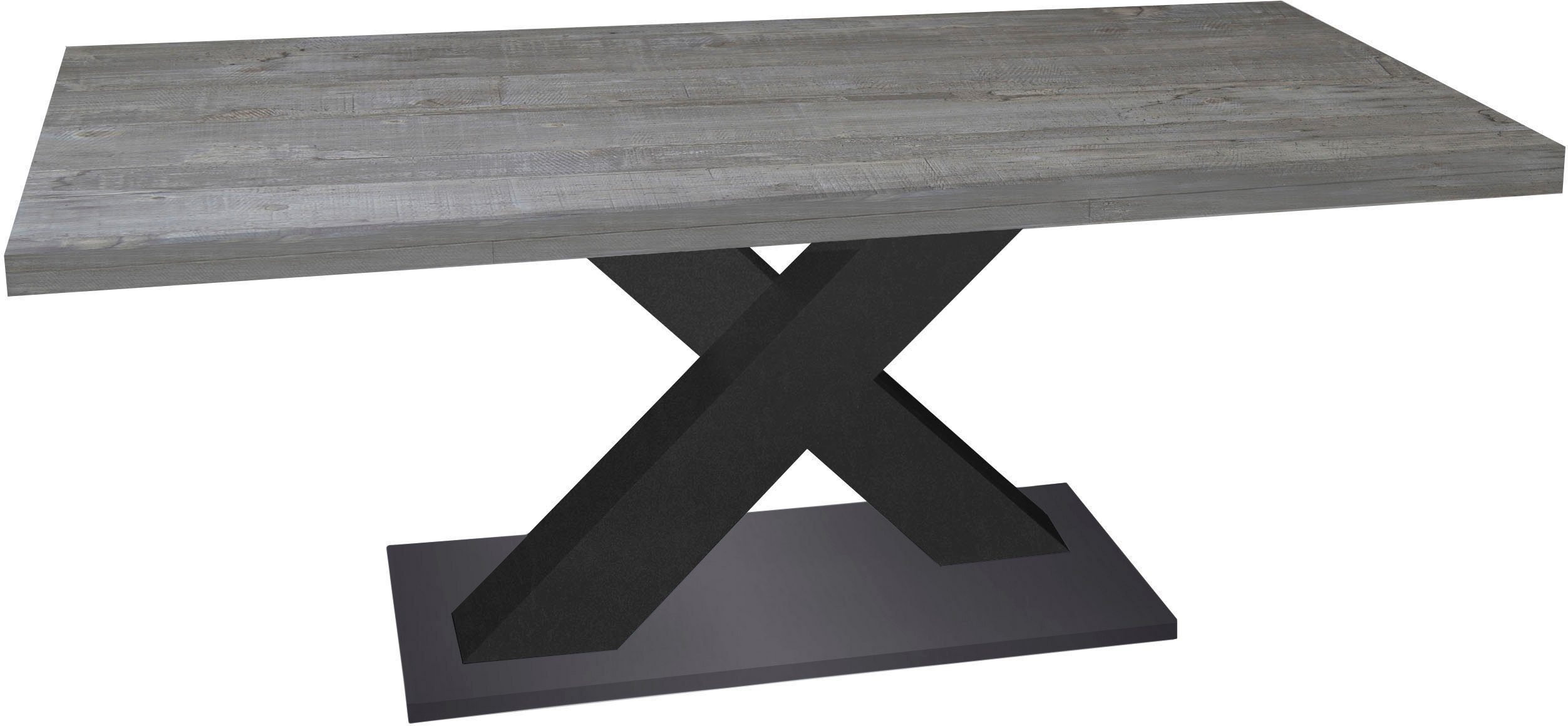 Mäusbacher Eettafel Comfort tafel TOPSELLER! Mäusbacher eettafel met X-frame en voetplaat. Breedte 160-260