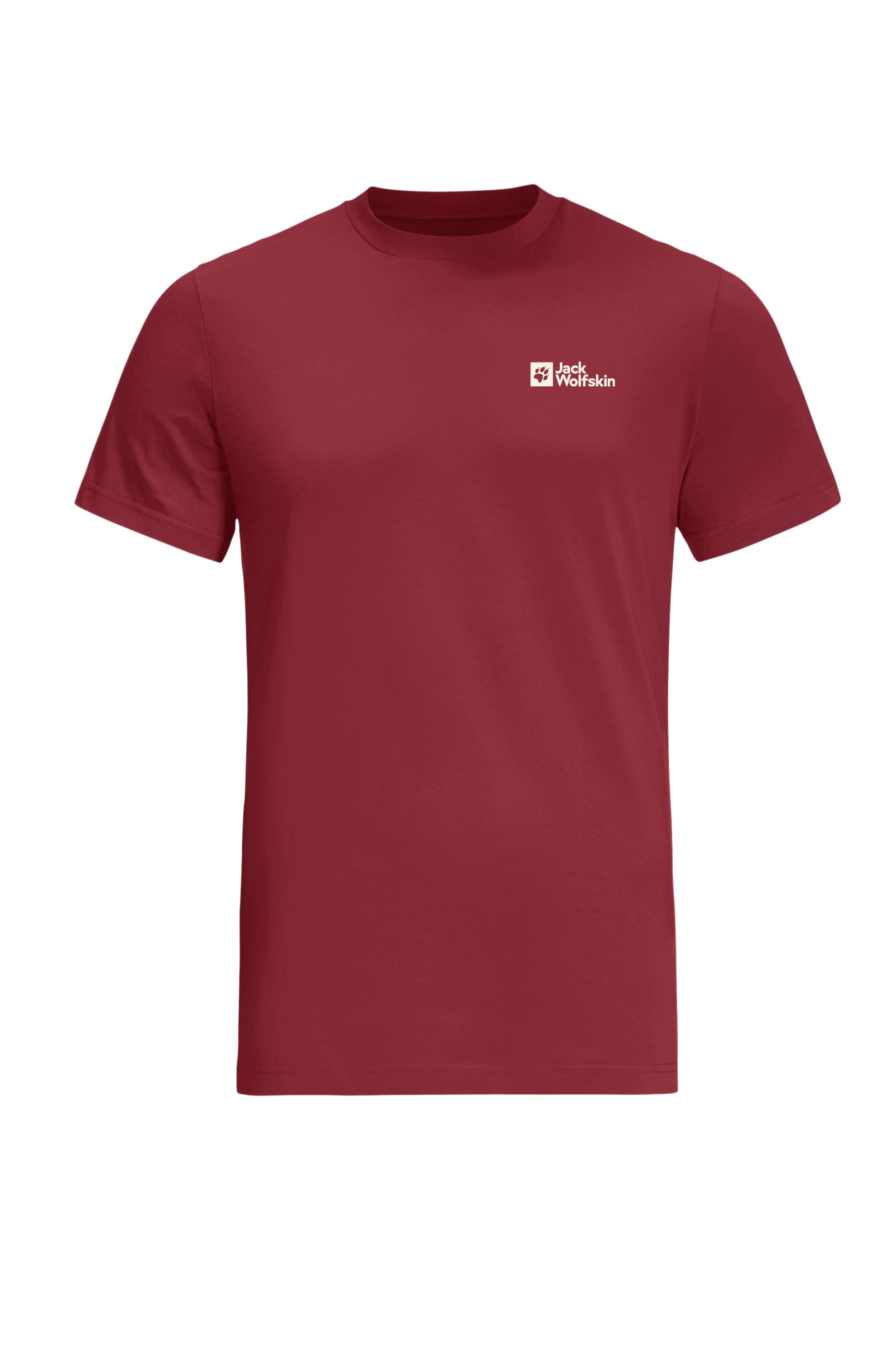 Jack Wolfskin T-shirt ESSENTIAL T M zacht klassiek t-shirt van ademende bio-katoen