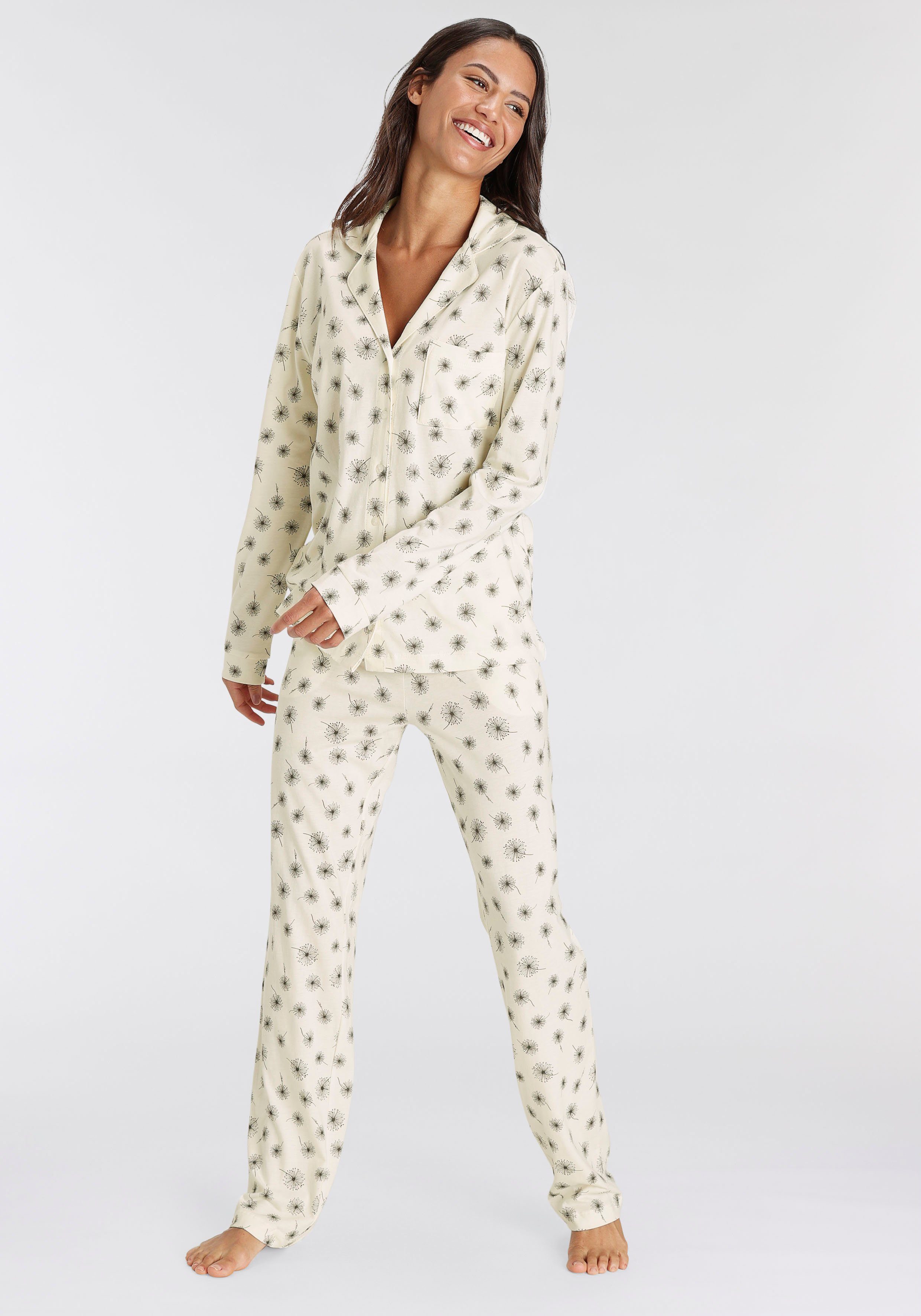 s.Oliver RED LABEL Beachwear Pyjama met een mooi motief (2-delig)