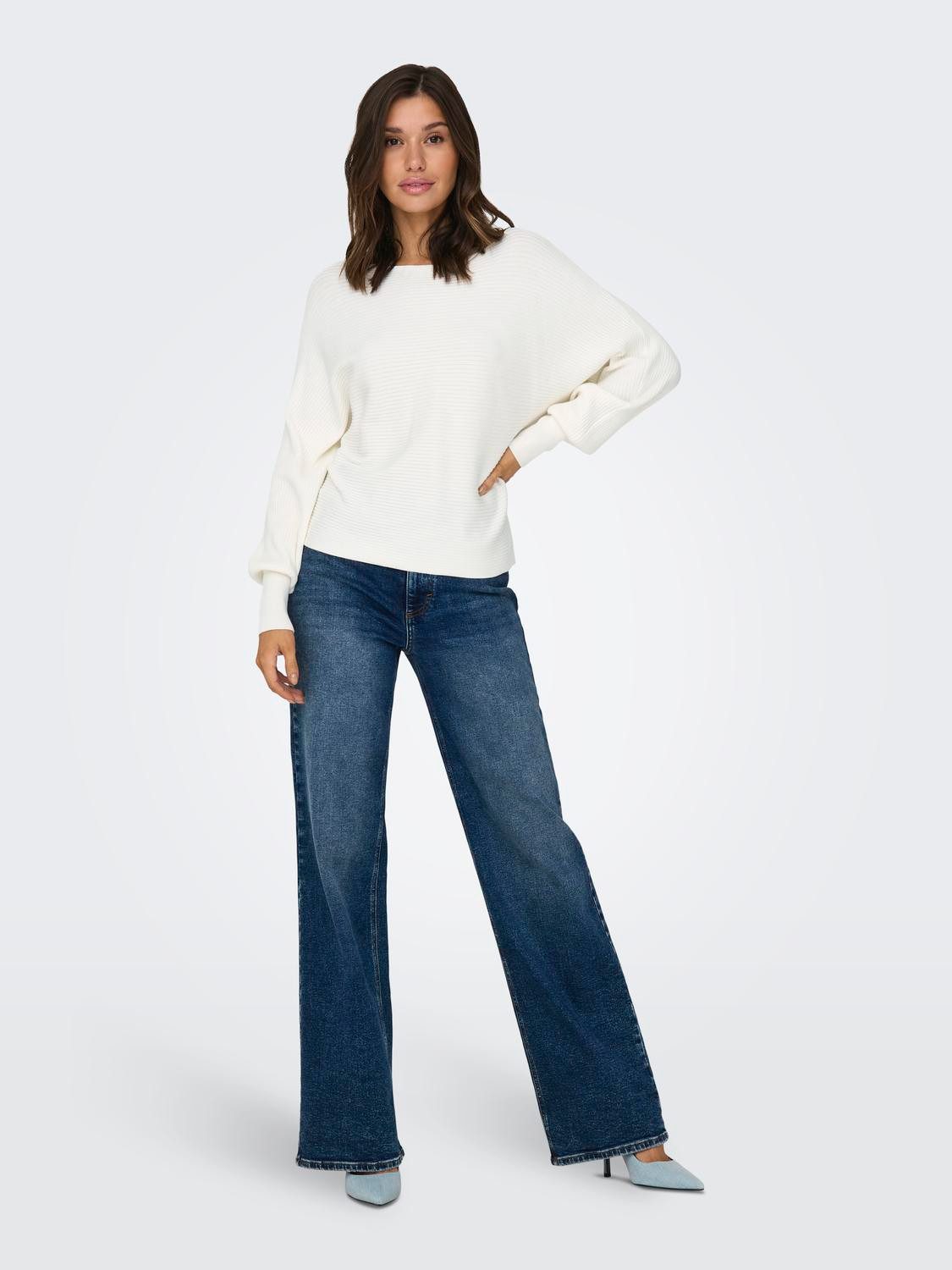 Only Gebreide trui ONLADALINE L/S SHORT PULLO KNT NOOS