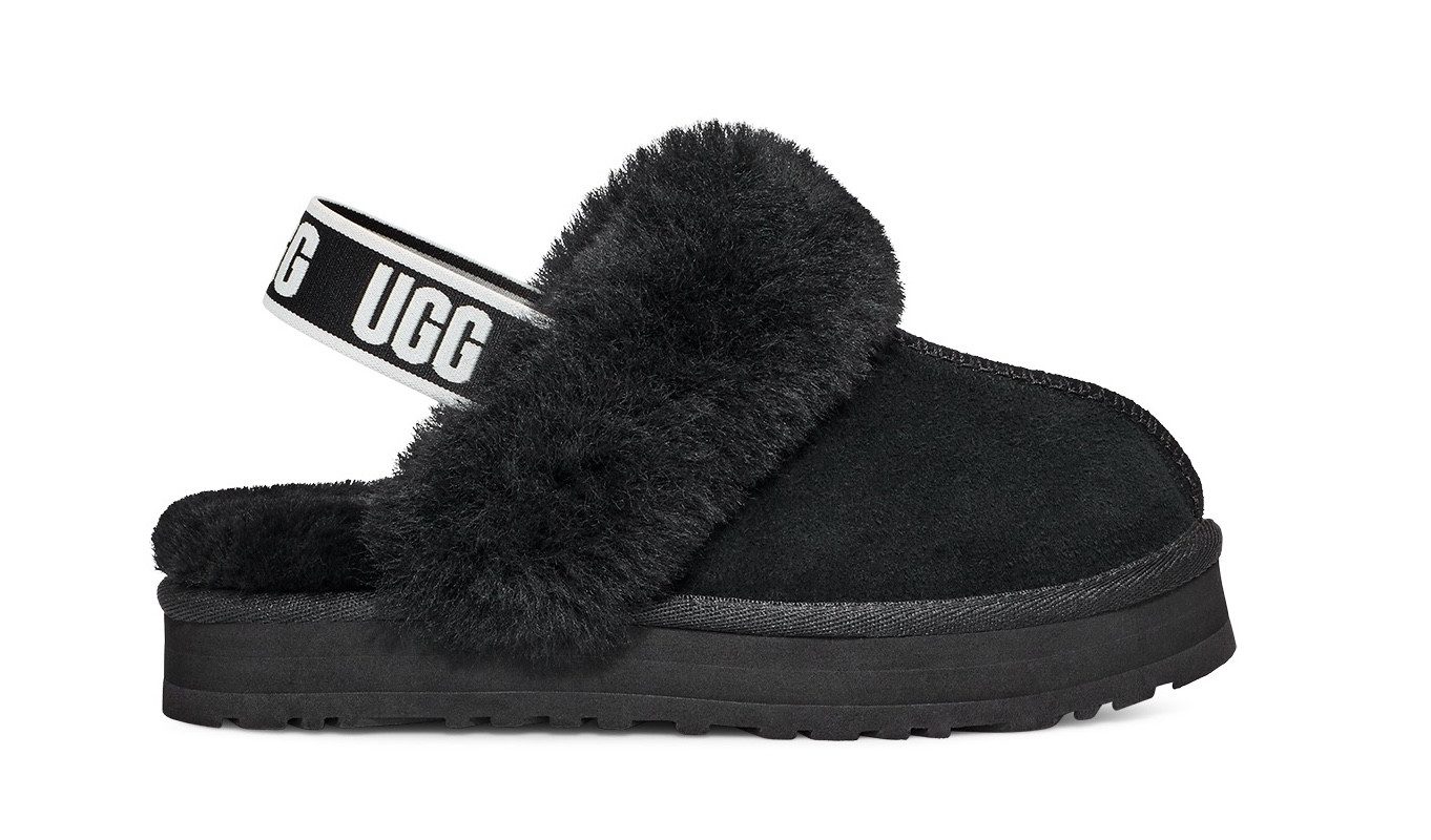 UGG Pantoffels Funkette Plateau klomp, mule, pantoffel met elastische hielband