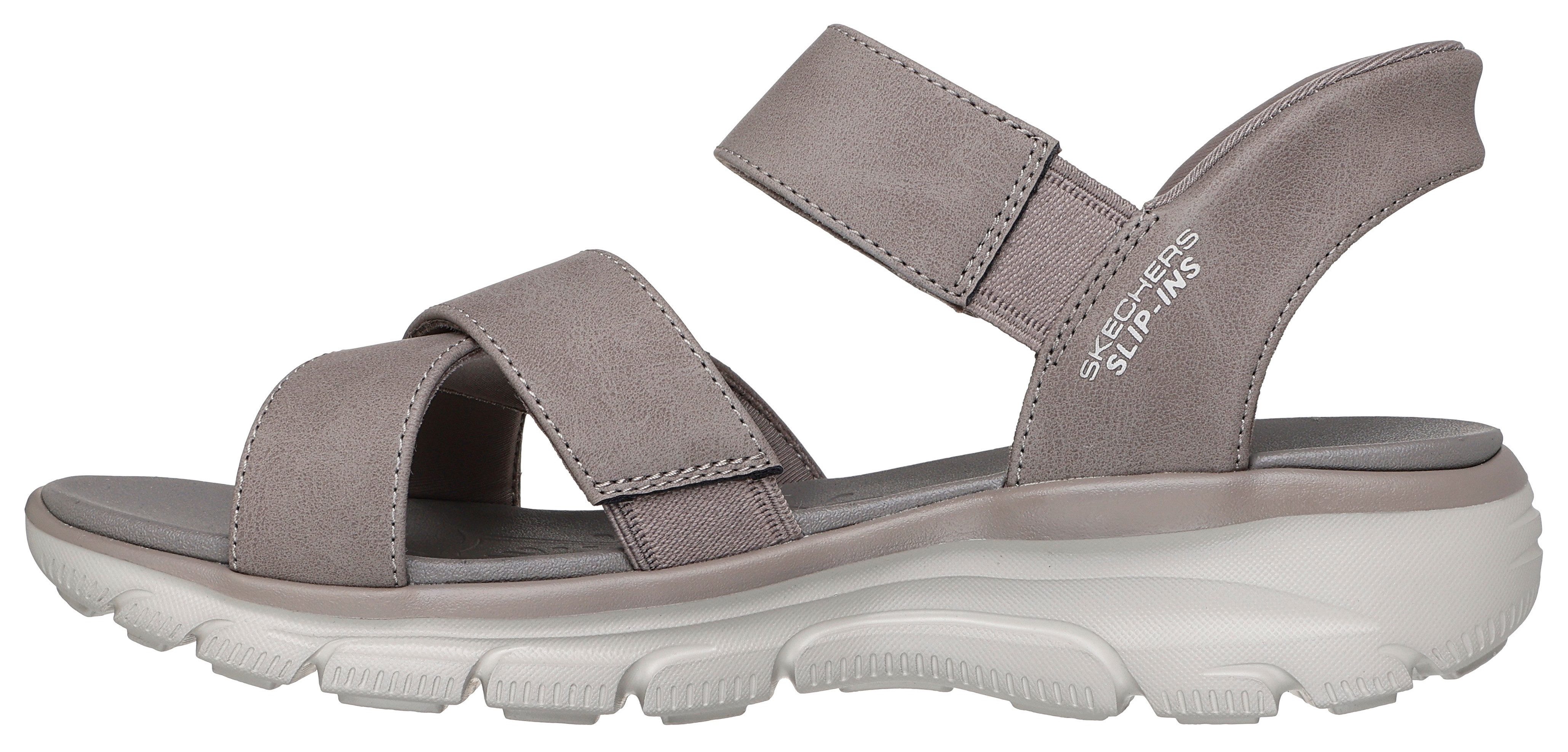 Skechers Sandalen EASY GOING-SOMEWHERE SUNNY , instapschoen, plateausandaal met slip-ins functie