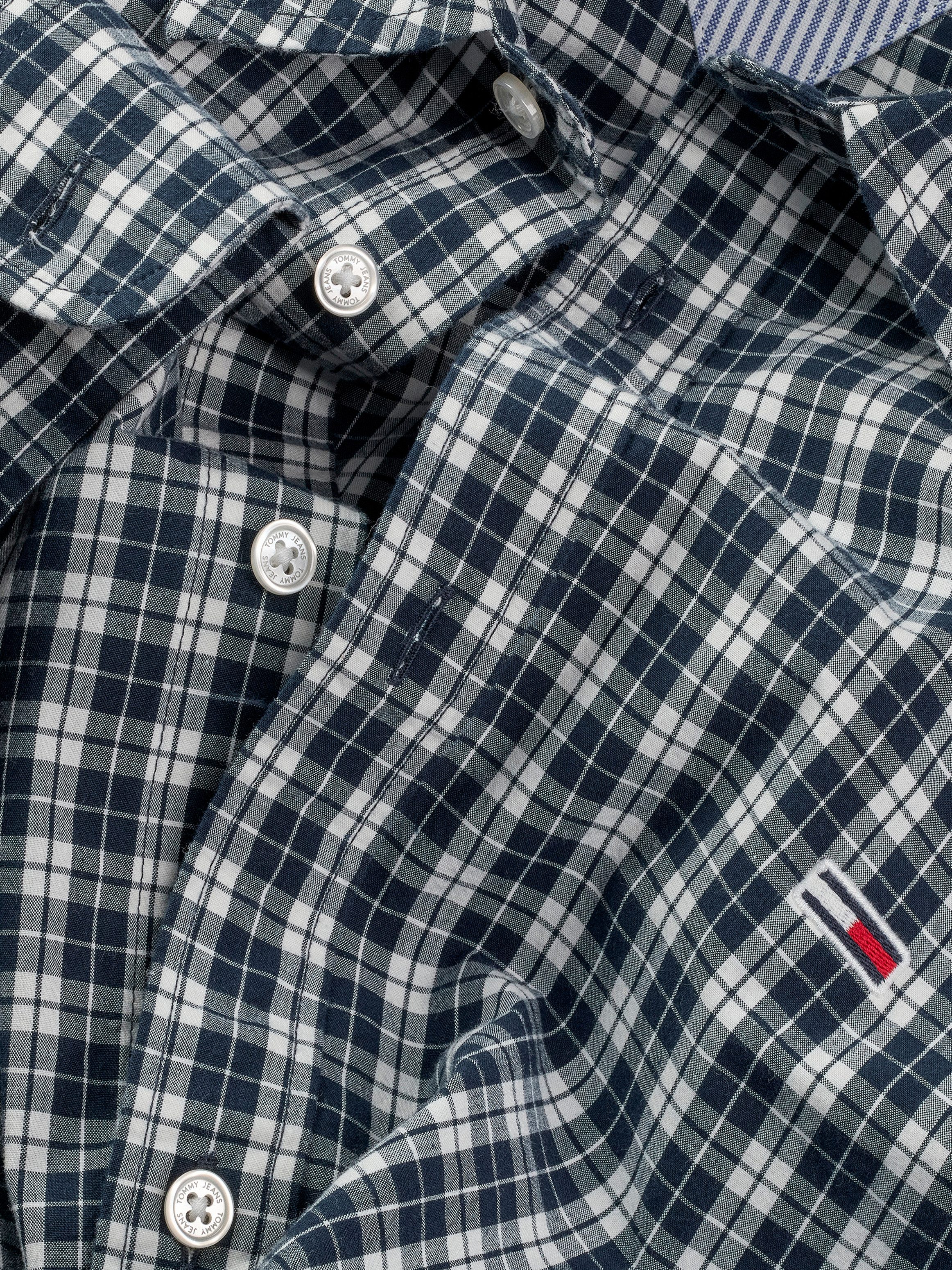 TOMMY JEANS Overhemd met lange mouwen TJM REG POPLIN CHECK LS SHIRT