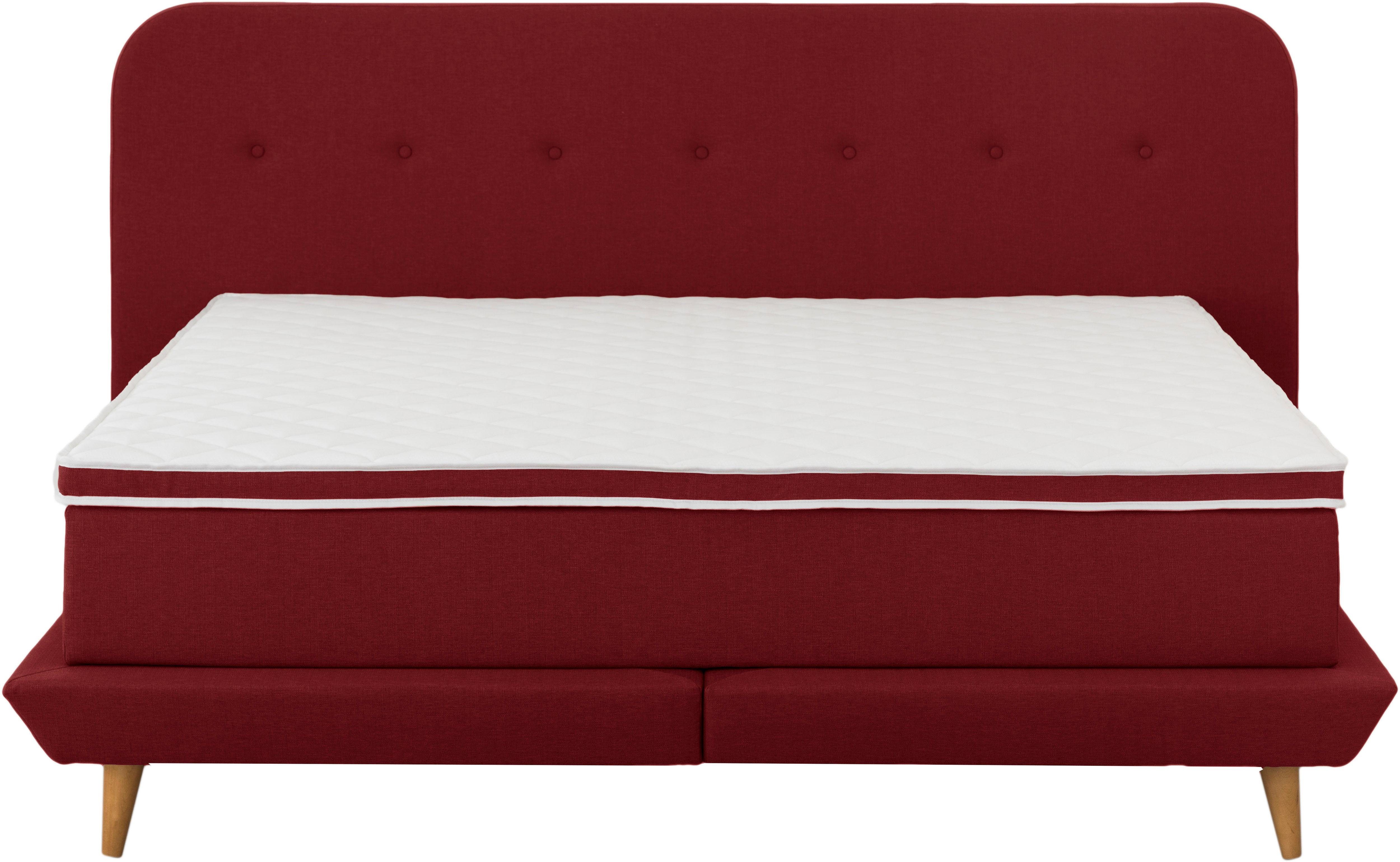 andas Boxspring Premium Stiksels met capitonnage, incl. topmatras