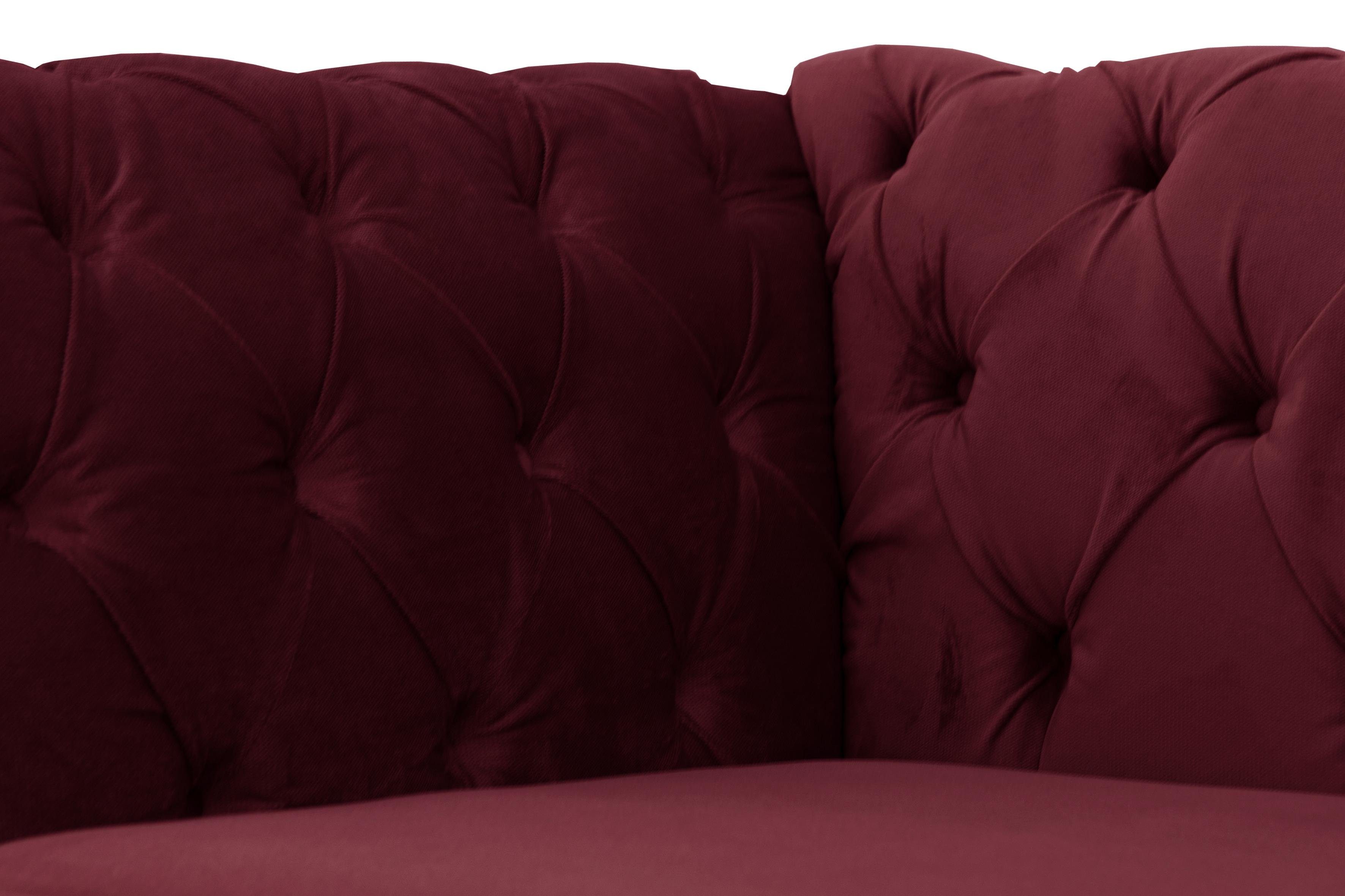 Home affaire Fauteuil Newport moderne Chesterfield met capitonnage achter, opstaande naad en fijne armleuningen