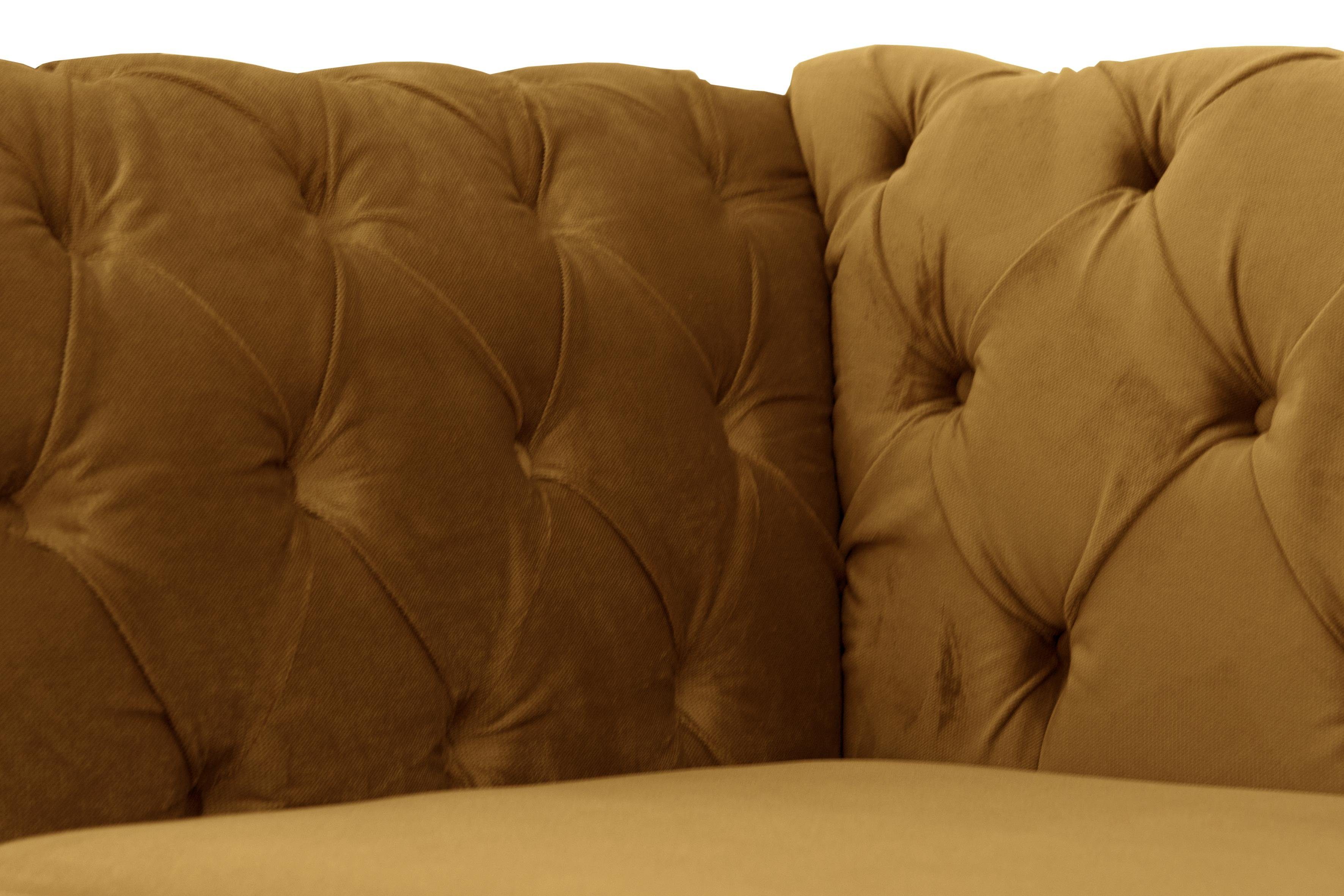 Home affaire Fauteuil Newport moderne Chesterfield met capitonnage achter, opstaande naad en fijne armleuningen