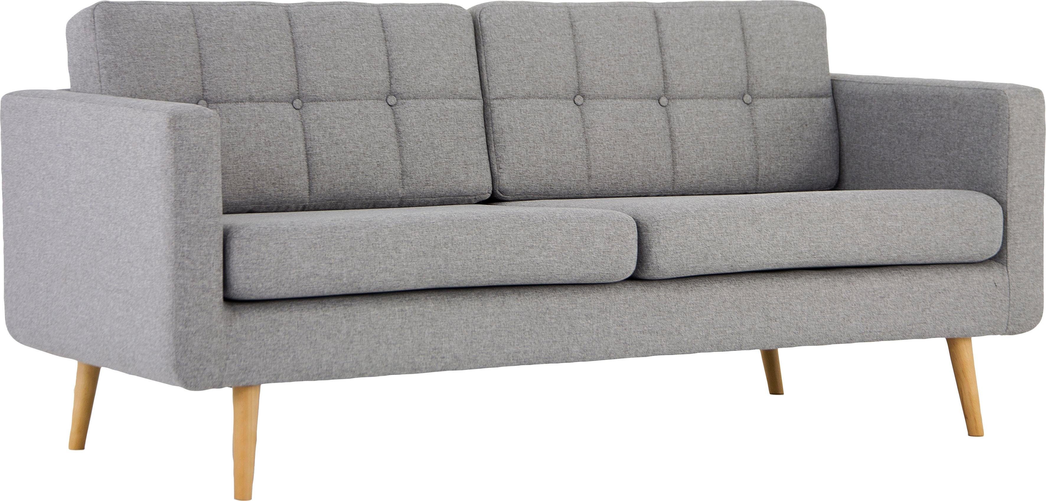 Home affaire 3-zitsbank Brest met capitonnage en stiksels achter, strak design