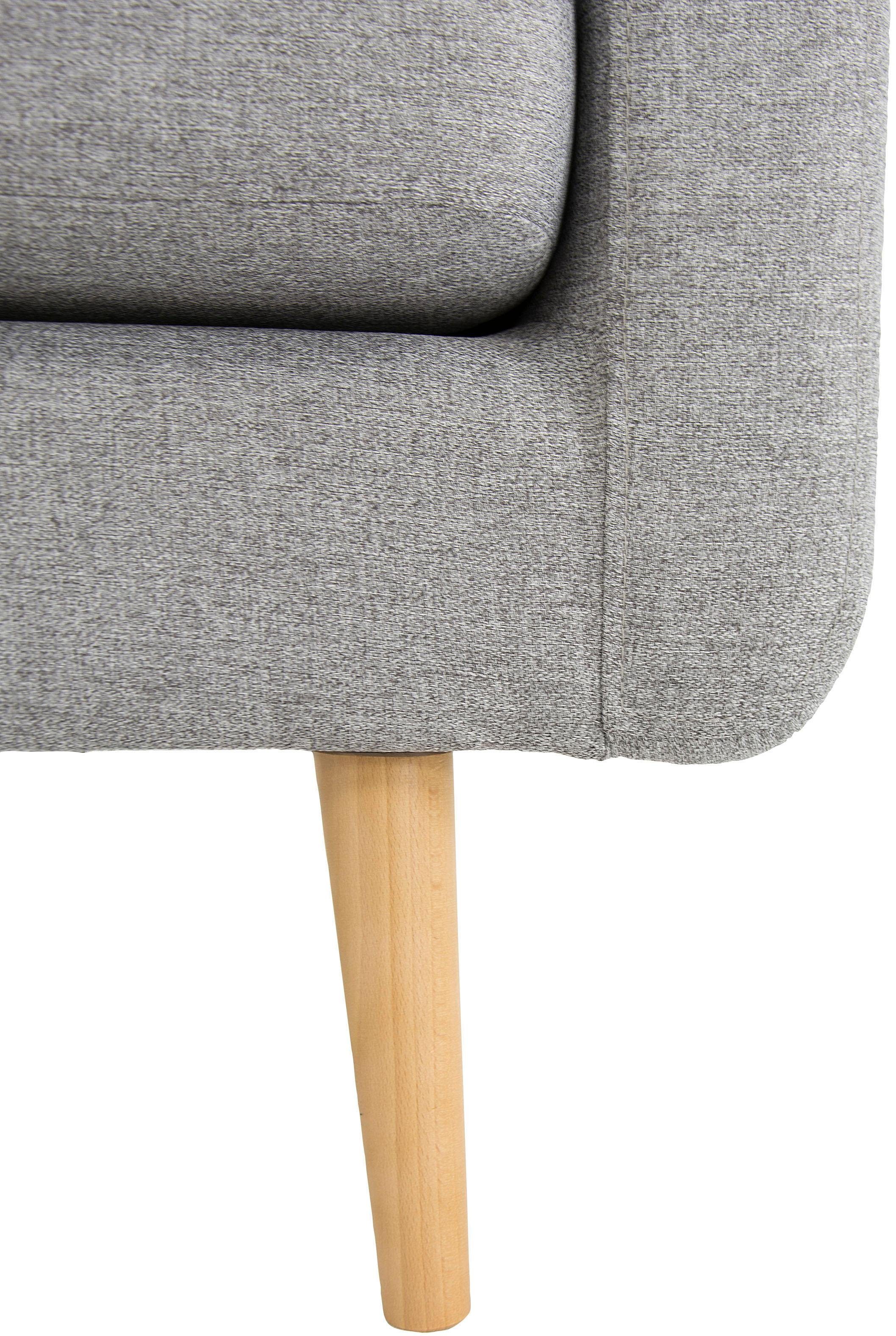 Home affaire 3-zitsbank Brest met capitonnage en stiksels achter, strak design