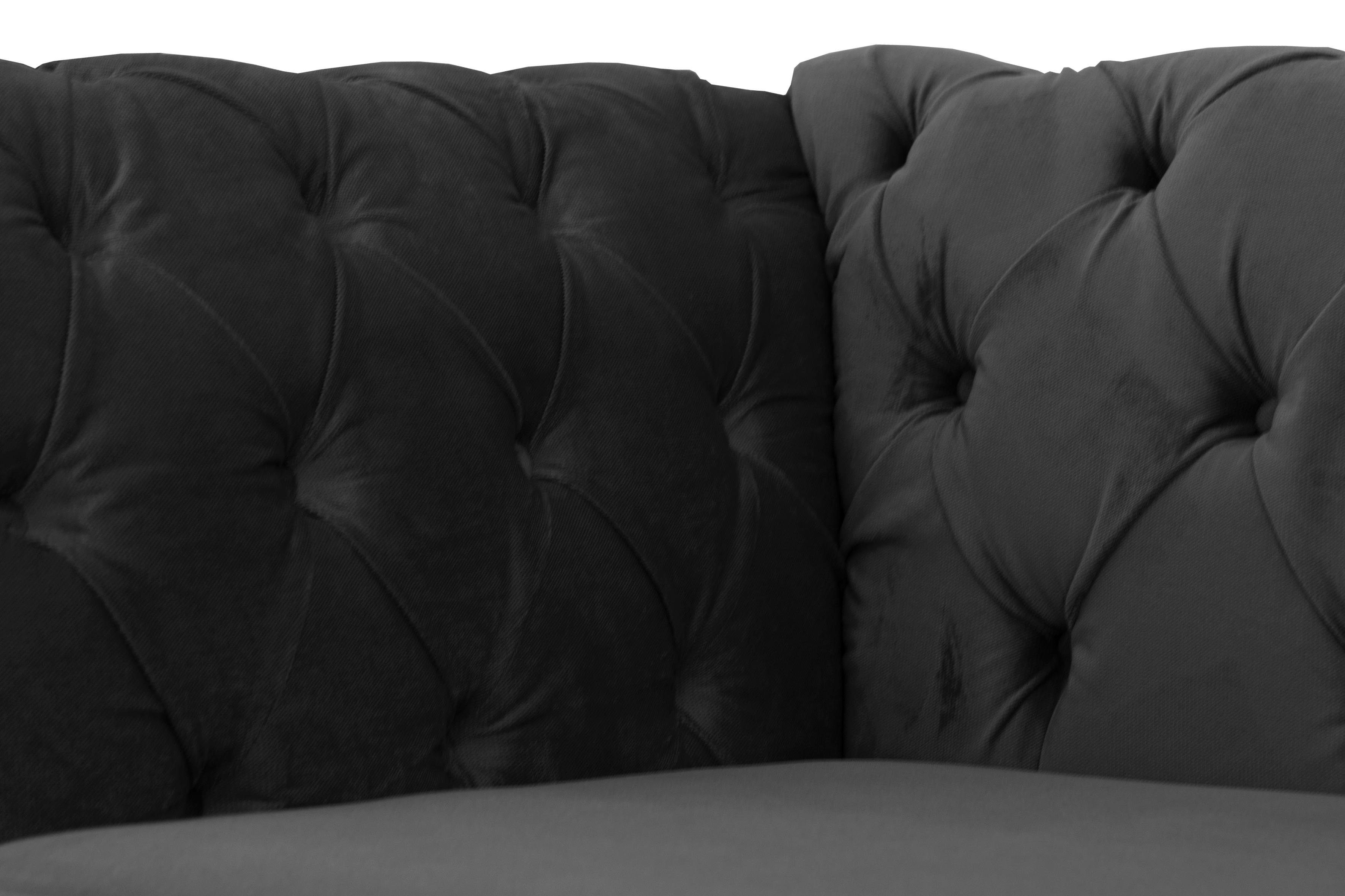 Home affaire Fauteuil Newport moderne Chesterfield met capitonnage achter, opstaande naad en fijne armleuningen