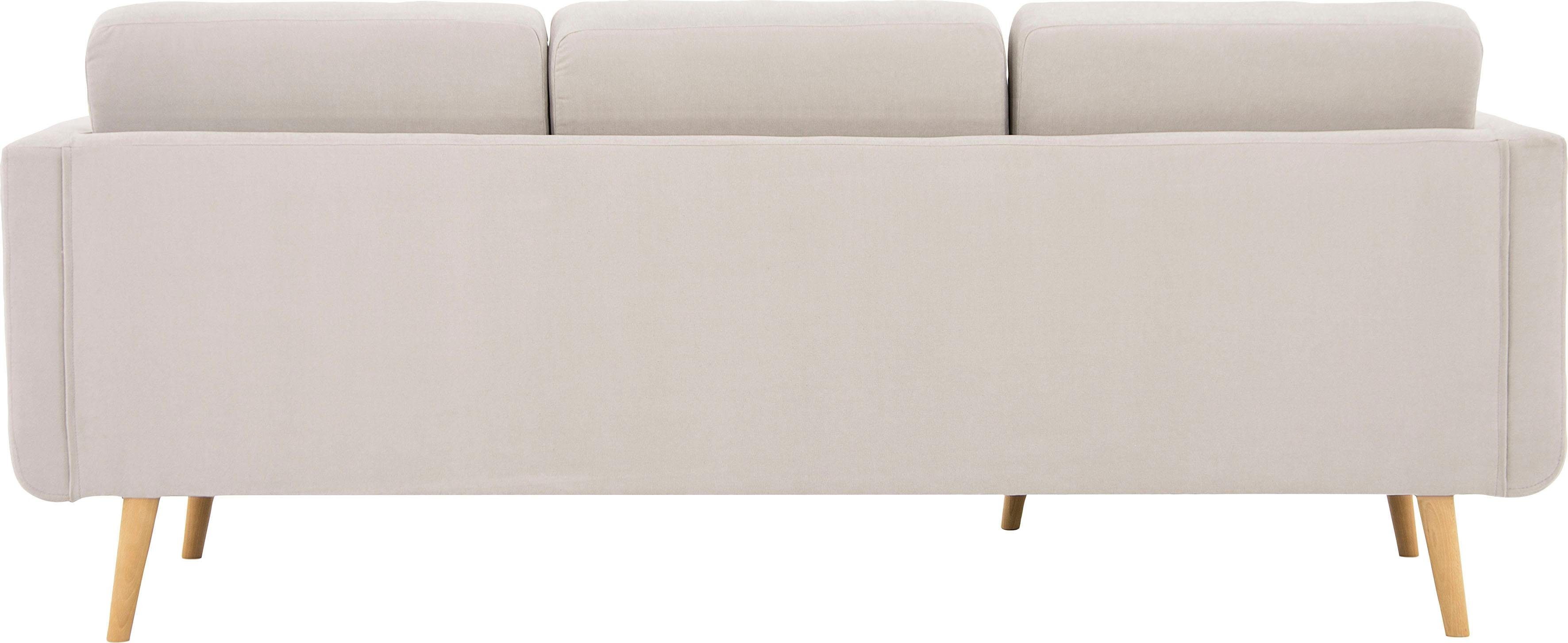 Home affaire Hoekbank Brest L-vorm met capitonnage en stiksels achter, strak design