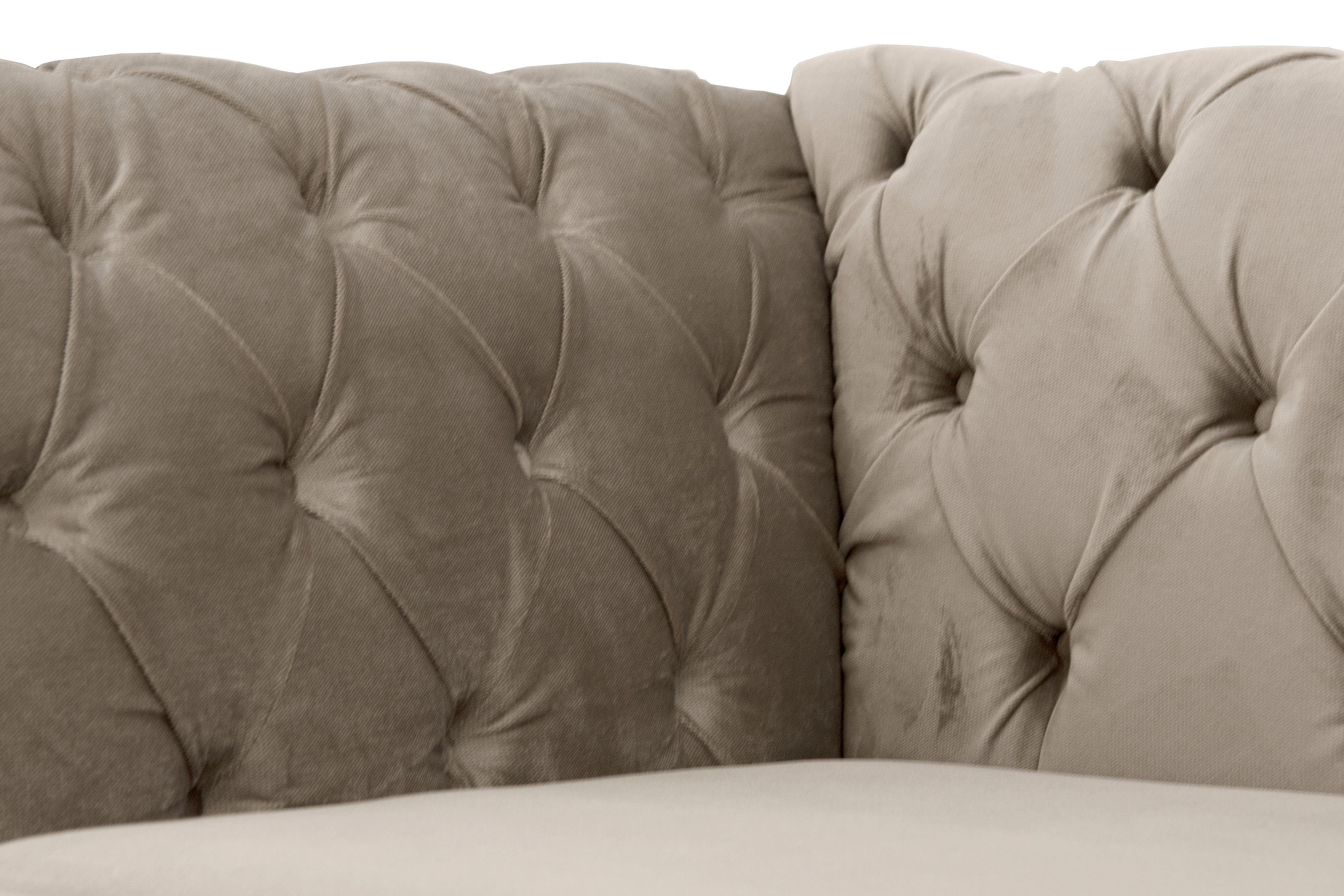 Home affaire Fauteuil Newport moderne Chesterfield met capitonnage achter, opstaande naad en fijne armleuningen