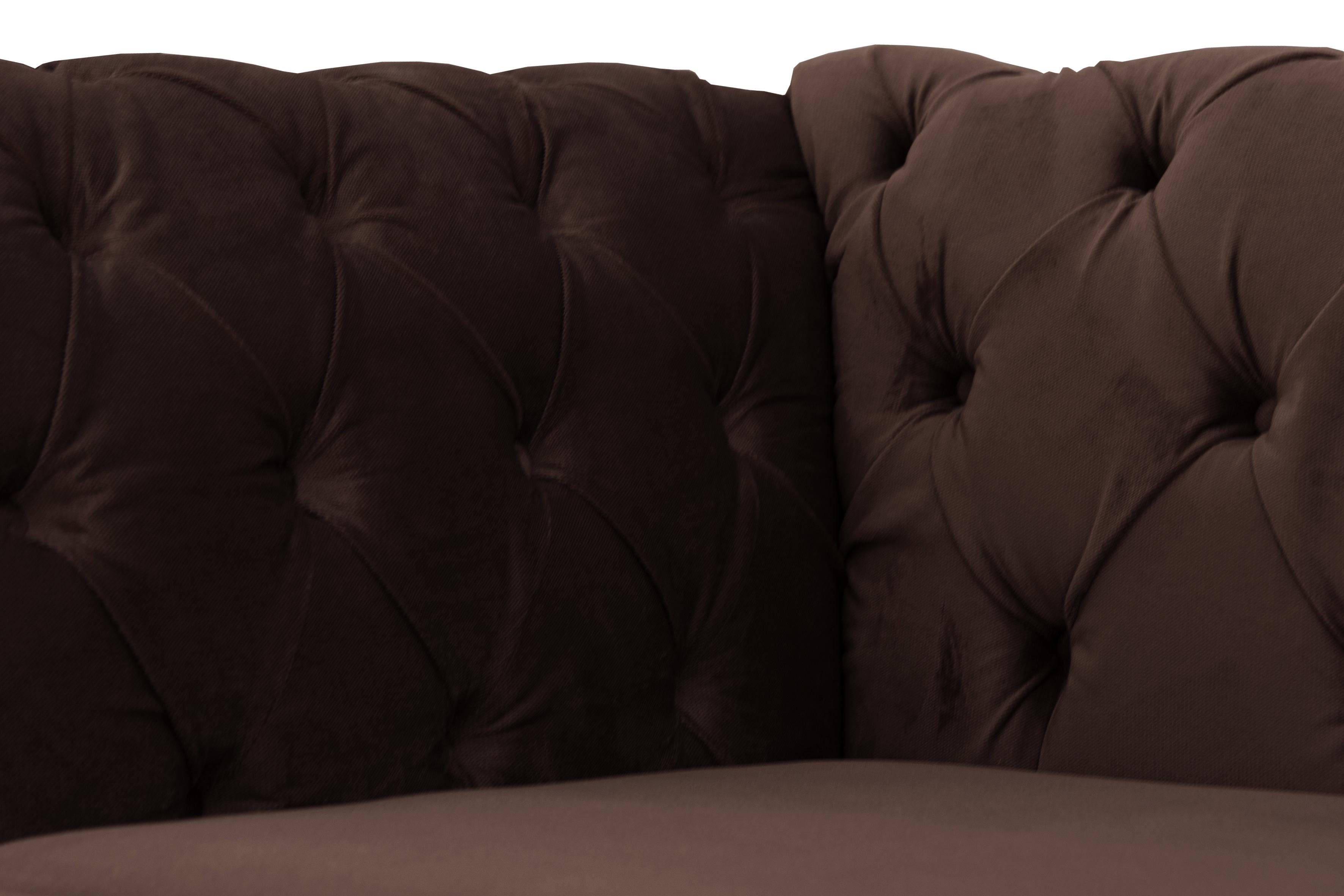 Home affaire Fauteuil Newport moderne Chesterfield met capitonnage achter, opstaande naad en fijne armleuningen